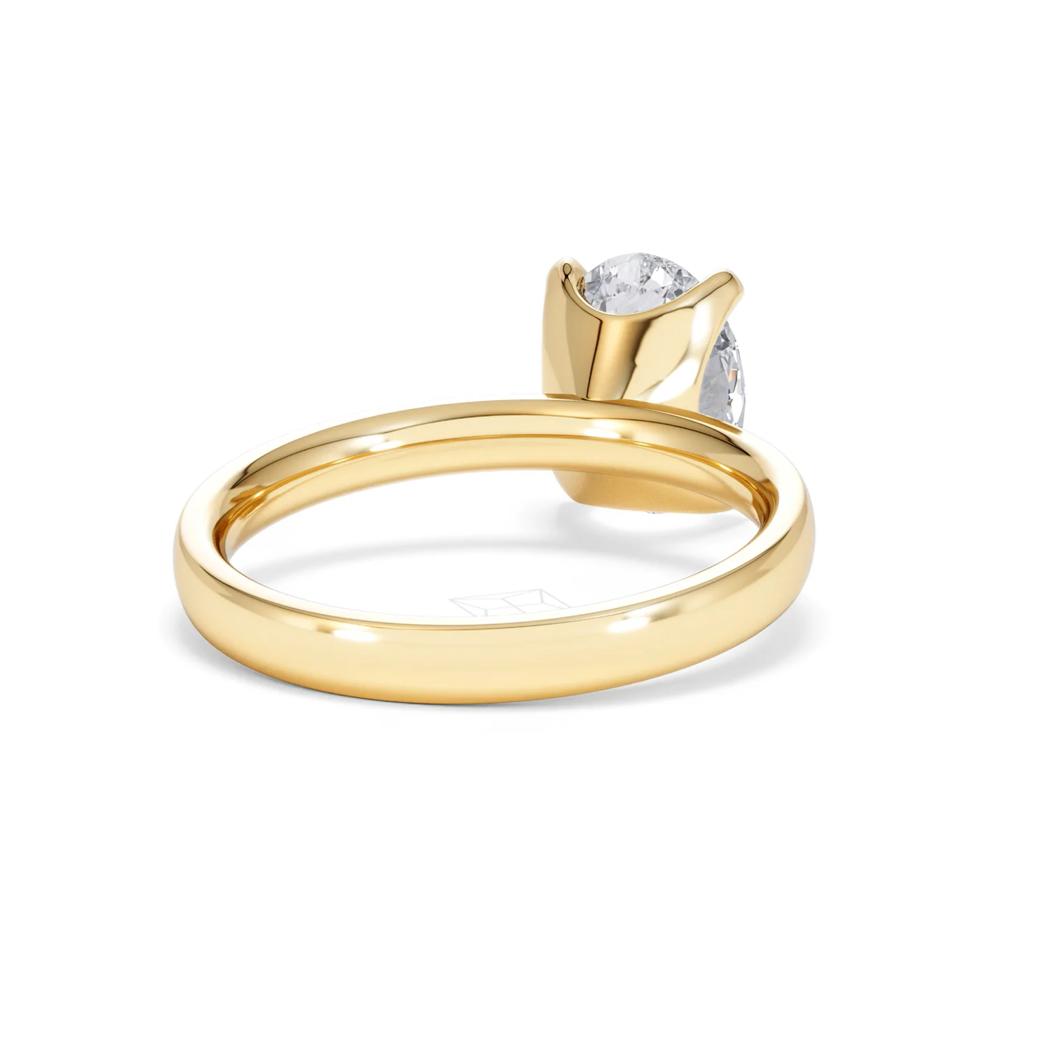 Origin 2.00ct Oval Cut Lab Diamond Solitaire Engagement Ring in 18K Yellow Gold - Image 42