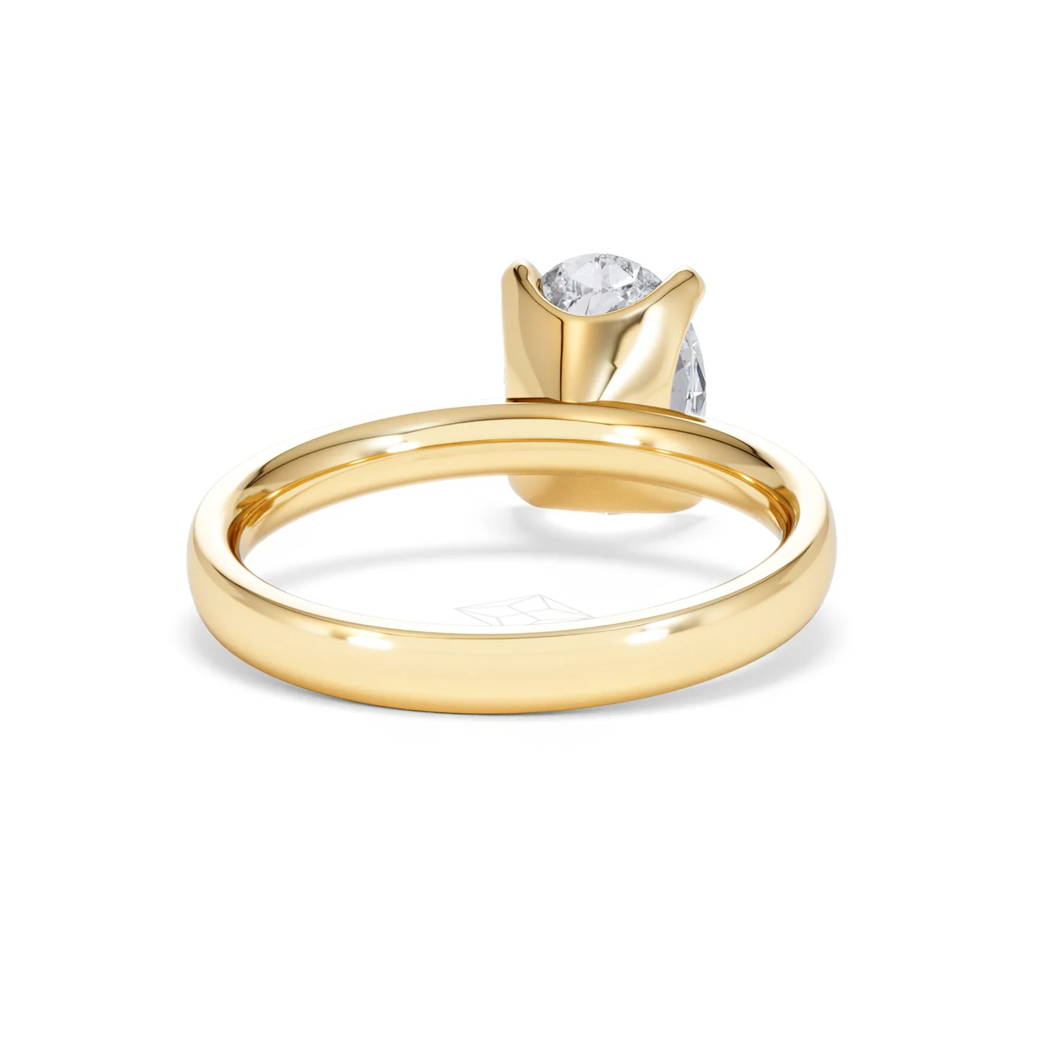 Origin 2.00ct Oval Cut Lab Diamond Solitaire Engagement Ring in 18K Yellow Gold - Image 44