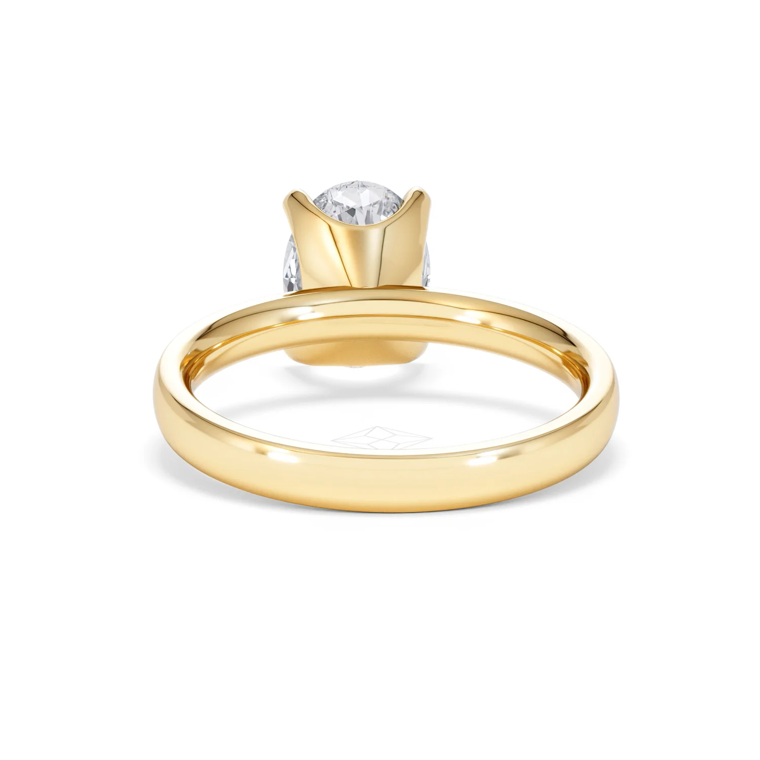 Origin 2.00ct Oval Cut Lab Diamond Solitaire Engagement Ring in 18K Yellow Gold - Image 48