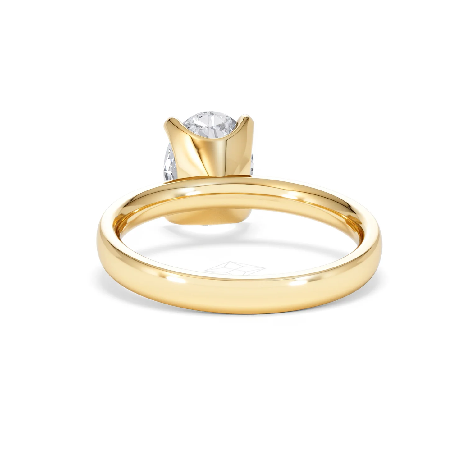 Origin 2.00ct Oval Cut Lab Diamond Solitaire Engagement Ring in 18K Yellow Gold - Image 49