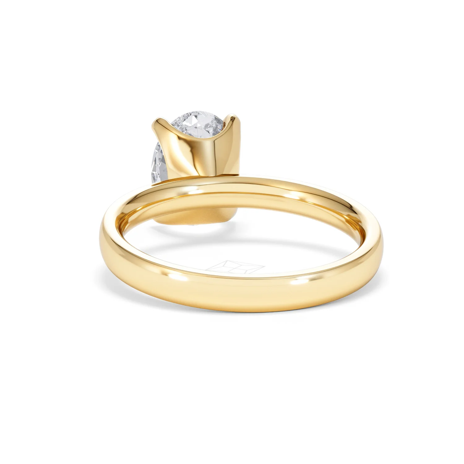 Origin 2.00ct Oval Cut Lab Diamond Solitaire Engagement Ring in 18K Yellow Gold - Image 50