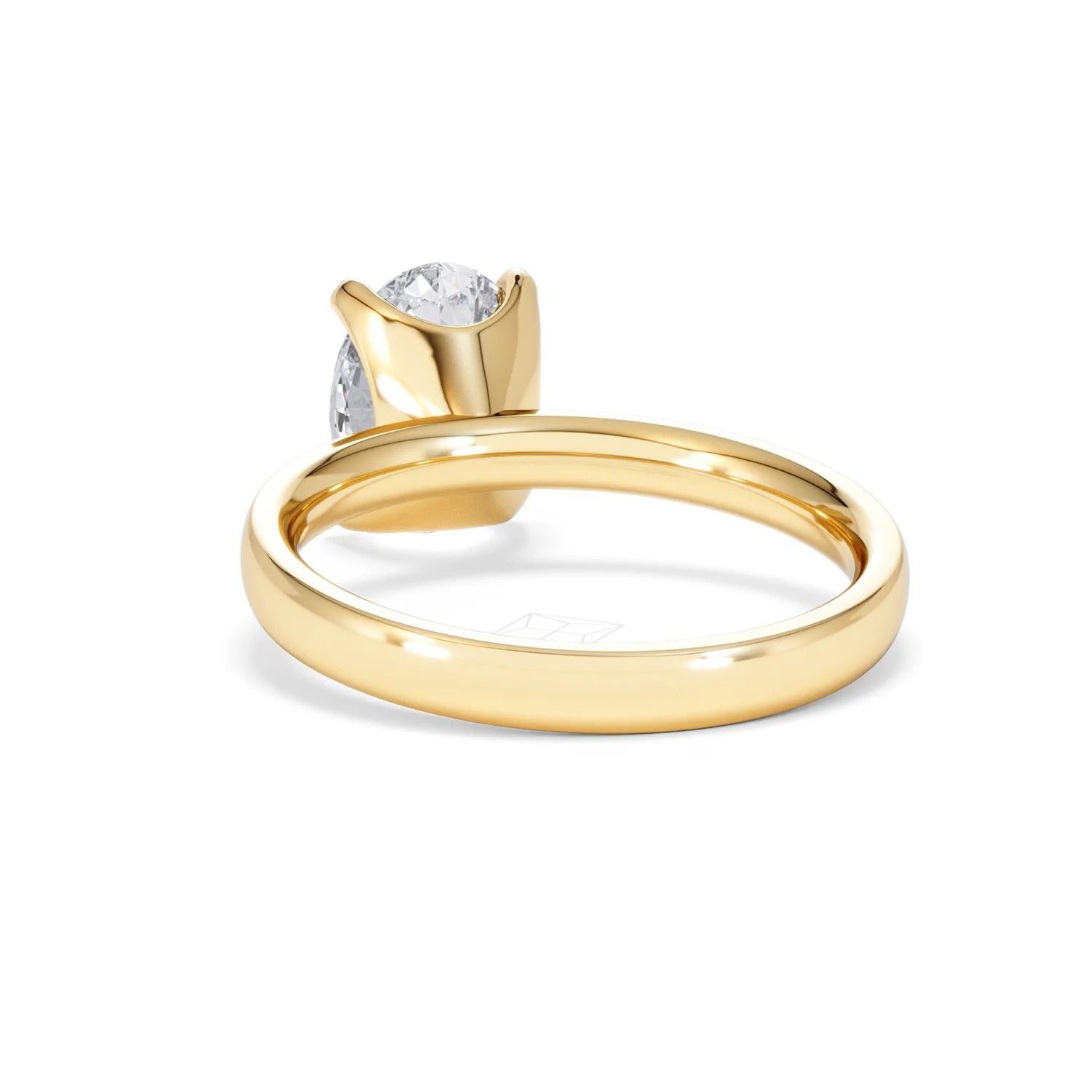 Origin 2.00ct Oval Cut Lab Diamond Solitaire Engagement Ring in 18K Yellow Gold - Image 51