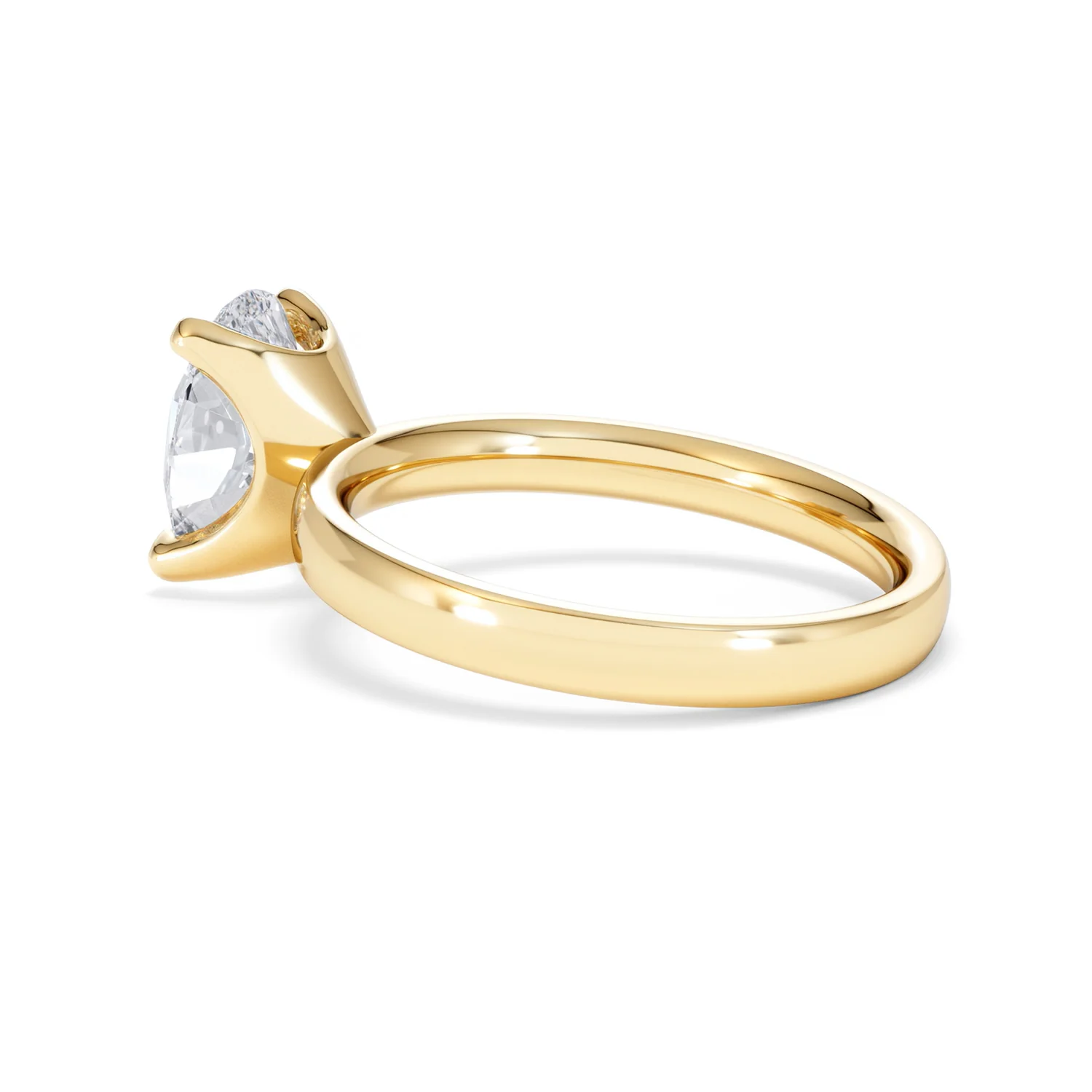 Origin 2.00ct Oval Cut Lab Diamond Solitaire Engagement Ring in 18K Yellow Gold - Image 60