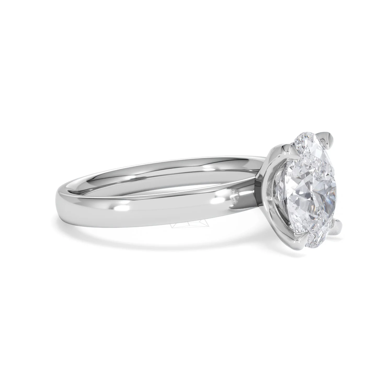 Origin 2.00ct Oval Cut Lab Diamond Solitaire Engagement Ring in Platinum - Image 19