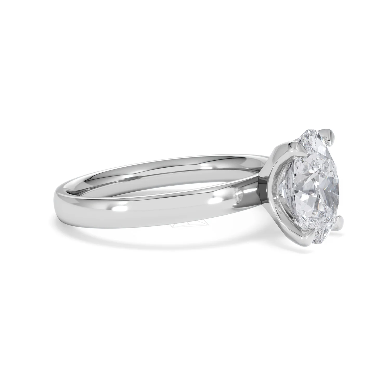 Origin 2.00ct Oval Cut Lab Diamond Solitaire Engagement Ring in Platinum - Image 20