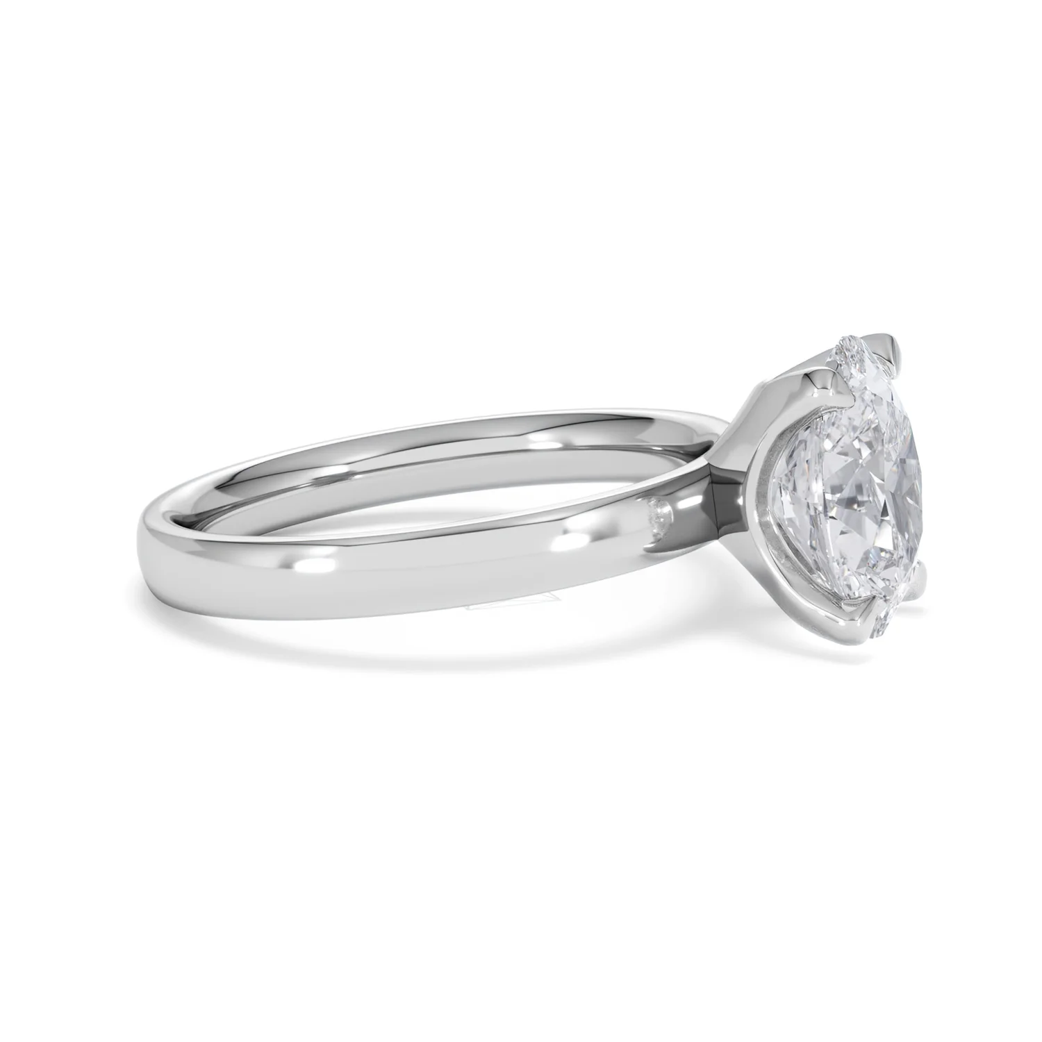 Origin 2.00ct Oval Cut Lab Diamond Solitaire Engagement Ring in Platinum - Image 22