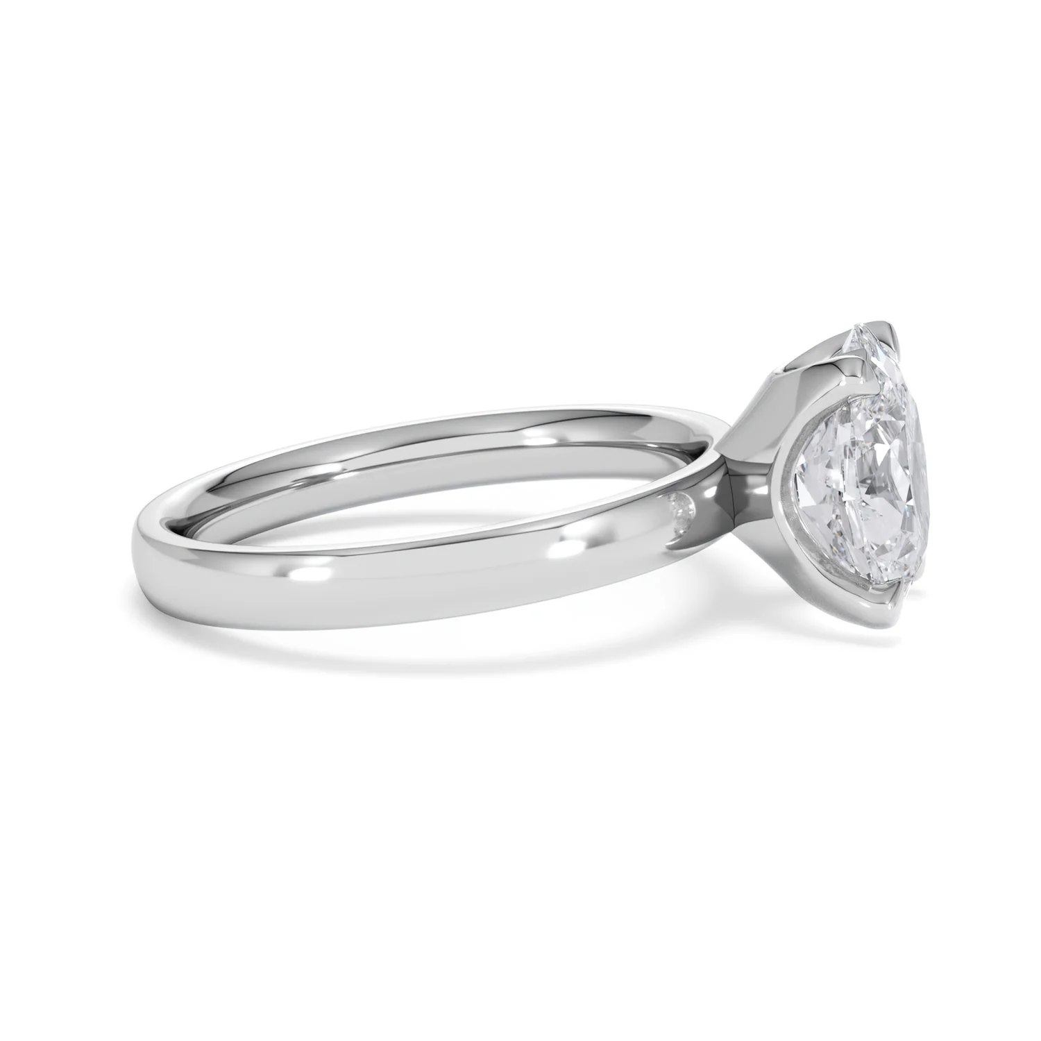 Origin 2.00ct Oval Cut Lab Diamond Solitaire Engagement Ring in Platinum - Image 24
