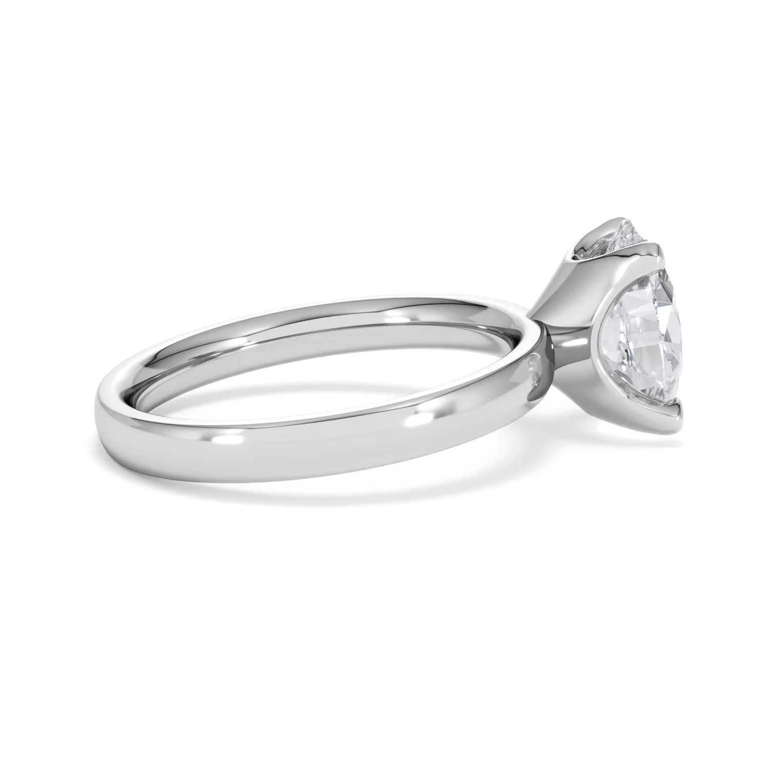 Origin 2.00ct Oval Cut Lab Diamond Solitaire Engagement Ring in Platinum - Image 29
