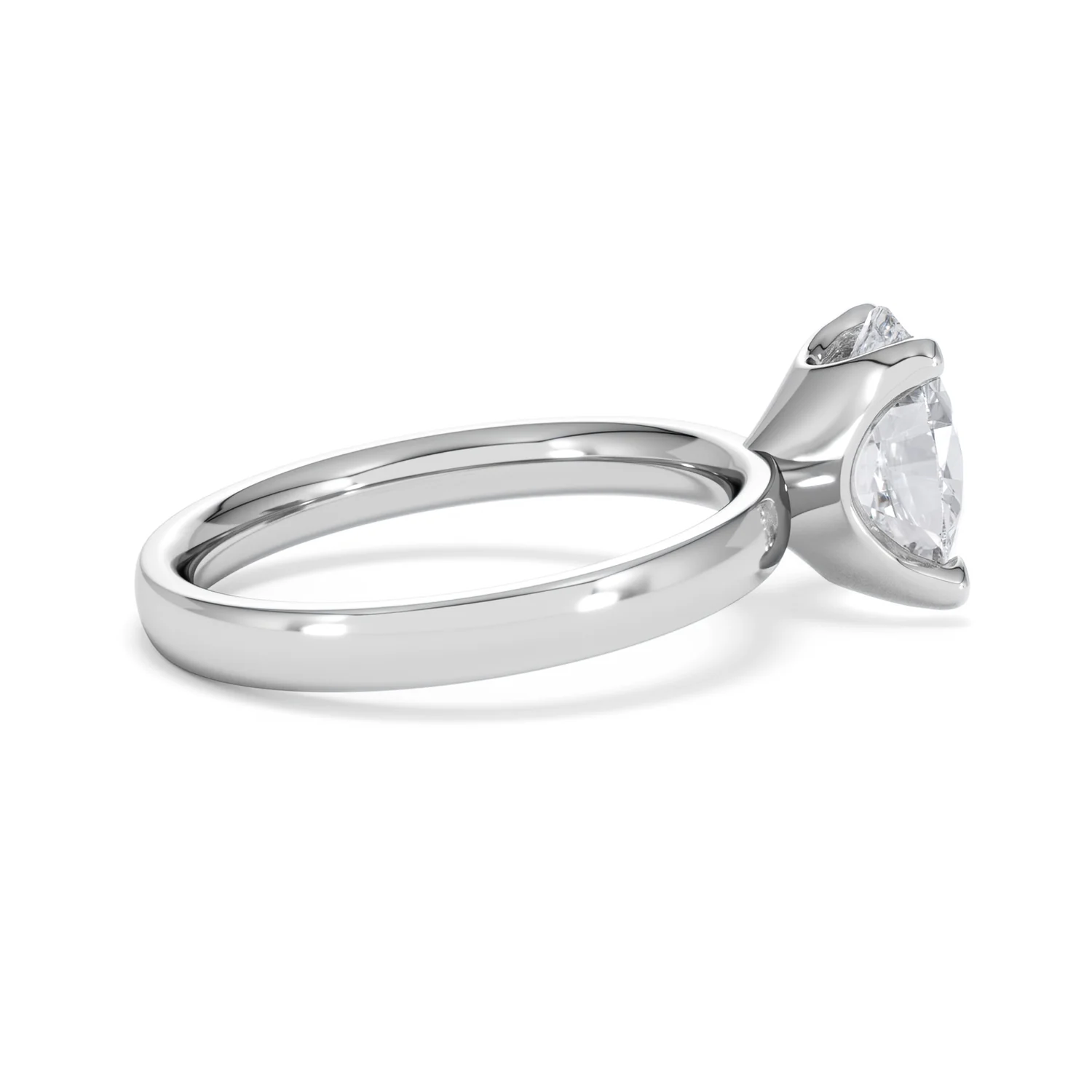 Origin 2.00ct Oval Cut Lab Diamond Solitaire Engagement Ring in Platinum - Image 30