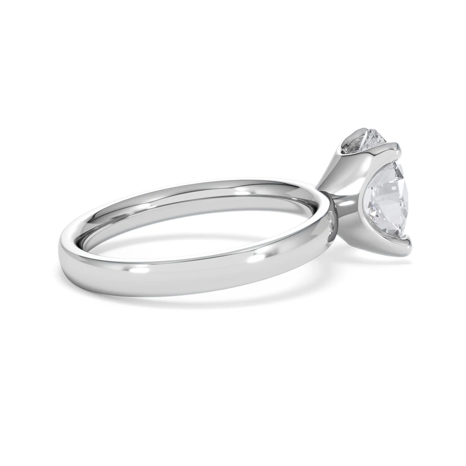 Origin 2.00ct Oval Cut Lab Diamond Solitaire Engagement Ring in Platinum - Image 31