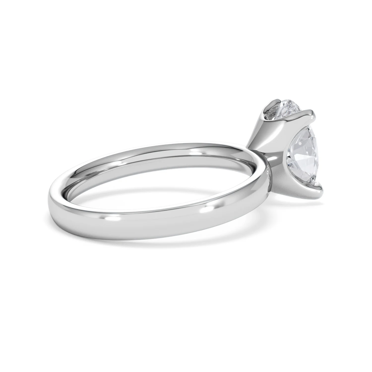 Origin 2.00ct Oval Cut Lab Diamond Solitaire Engagement Ring in Platinum - Image 33