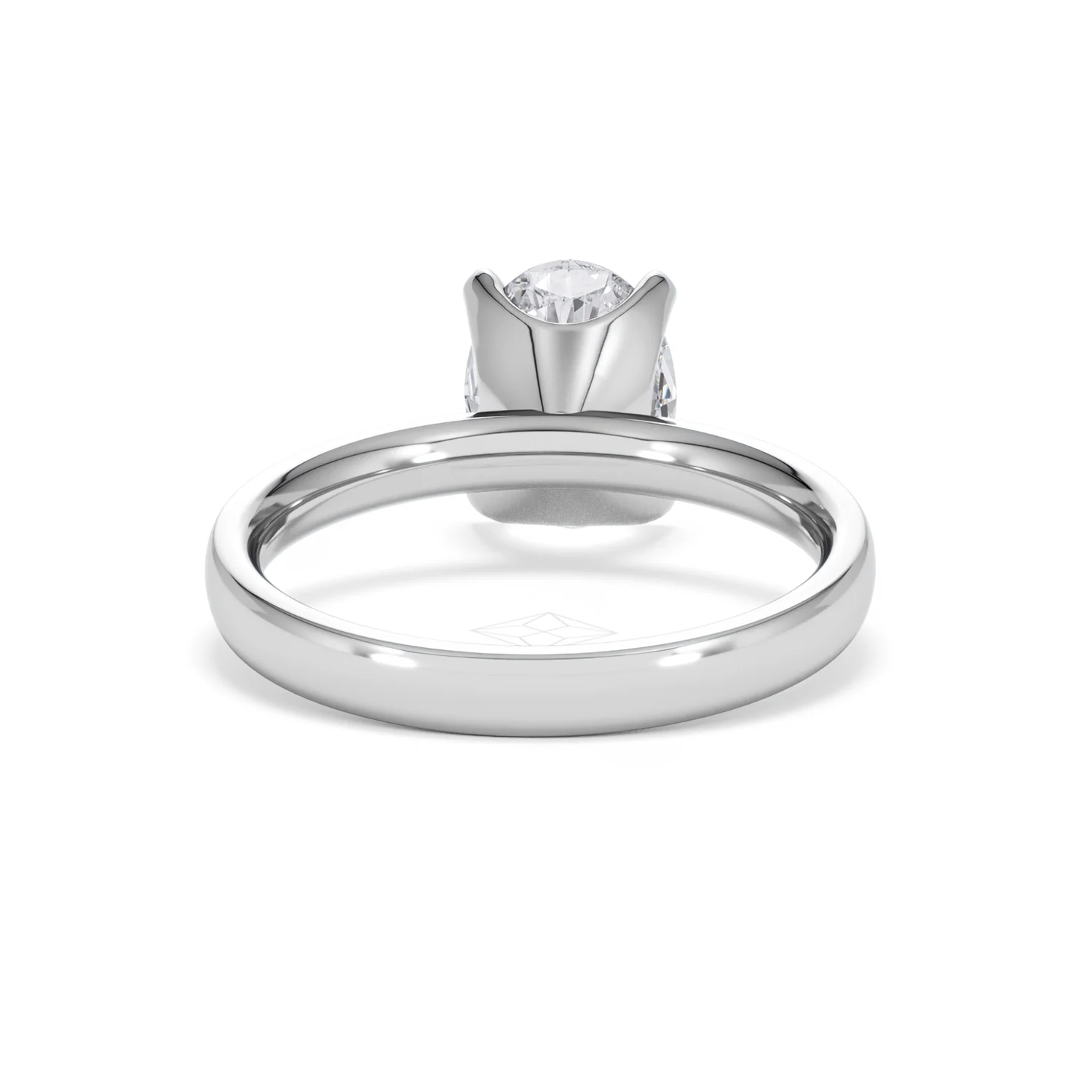 Origin 2.00ct Oval Cut Lab Diamond Solitaire Engagement Ring in Platinum - Image 46