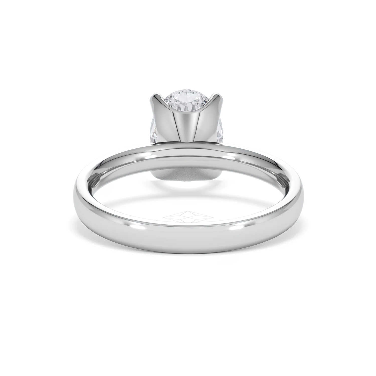 Origin 2.00ct Oval Cut Lab Diamond Solitaire Engagement Ring in Platinum - Image 47