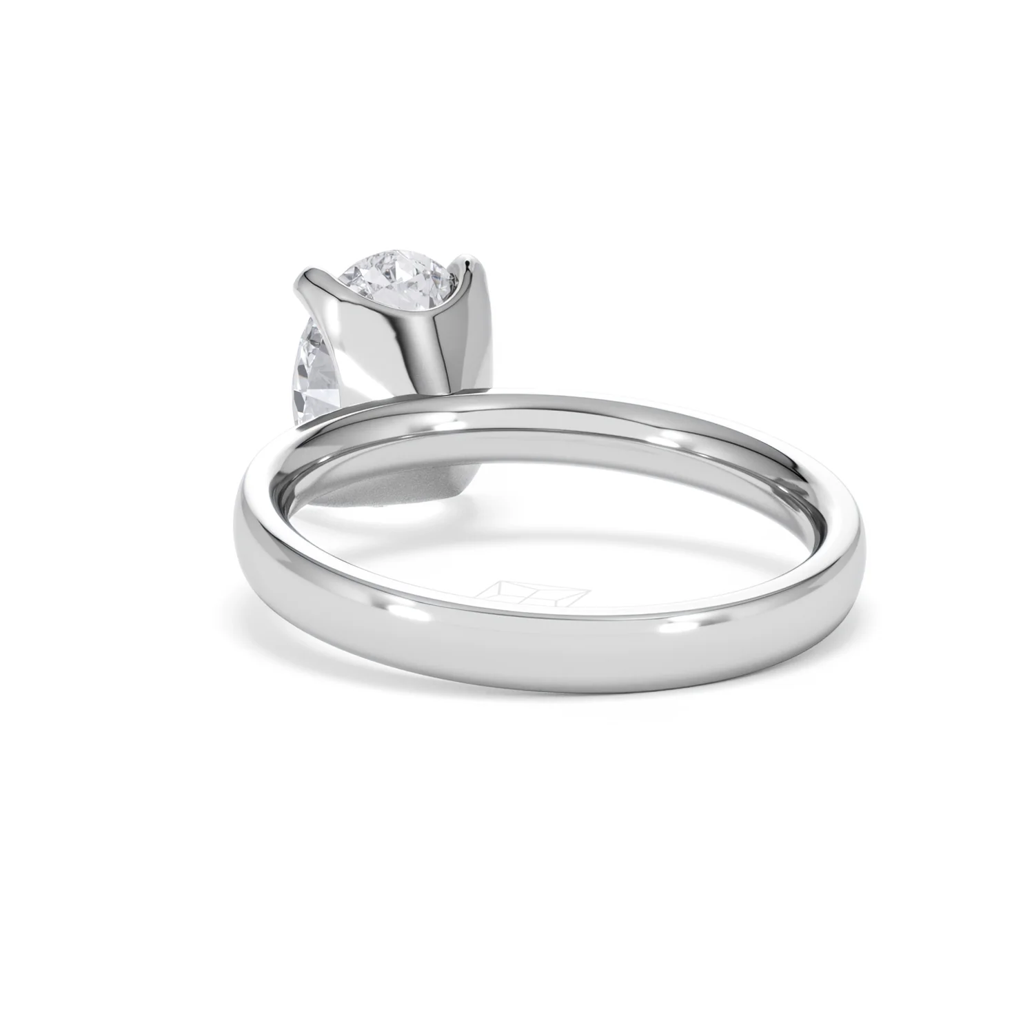 Origin 2.00ct Oval Cut Lab Diamond Solitaire Engagement Ring in Platinum - Image 52