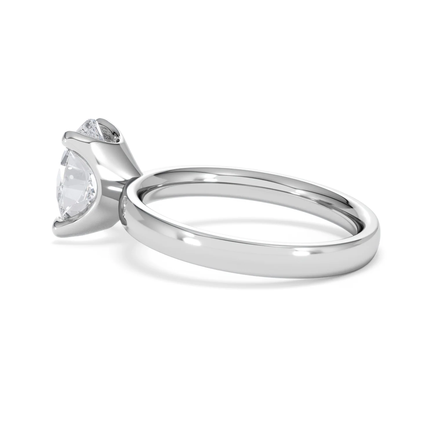 Origin 2.00ct Oval Cut Lab Diamond Solitaire Engagement Ring in Platinum - Image 62