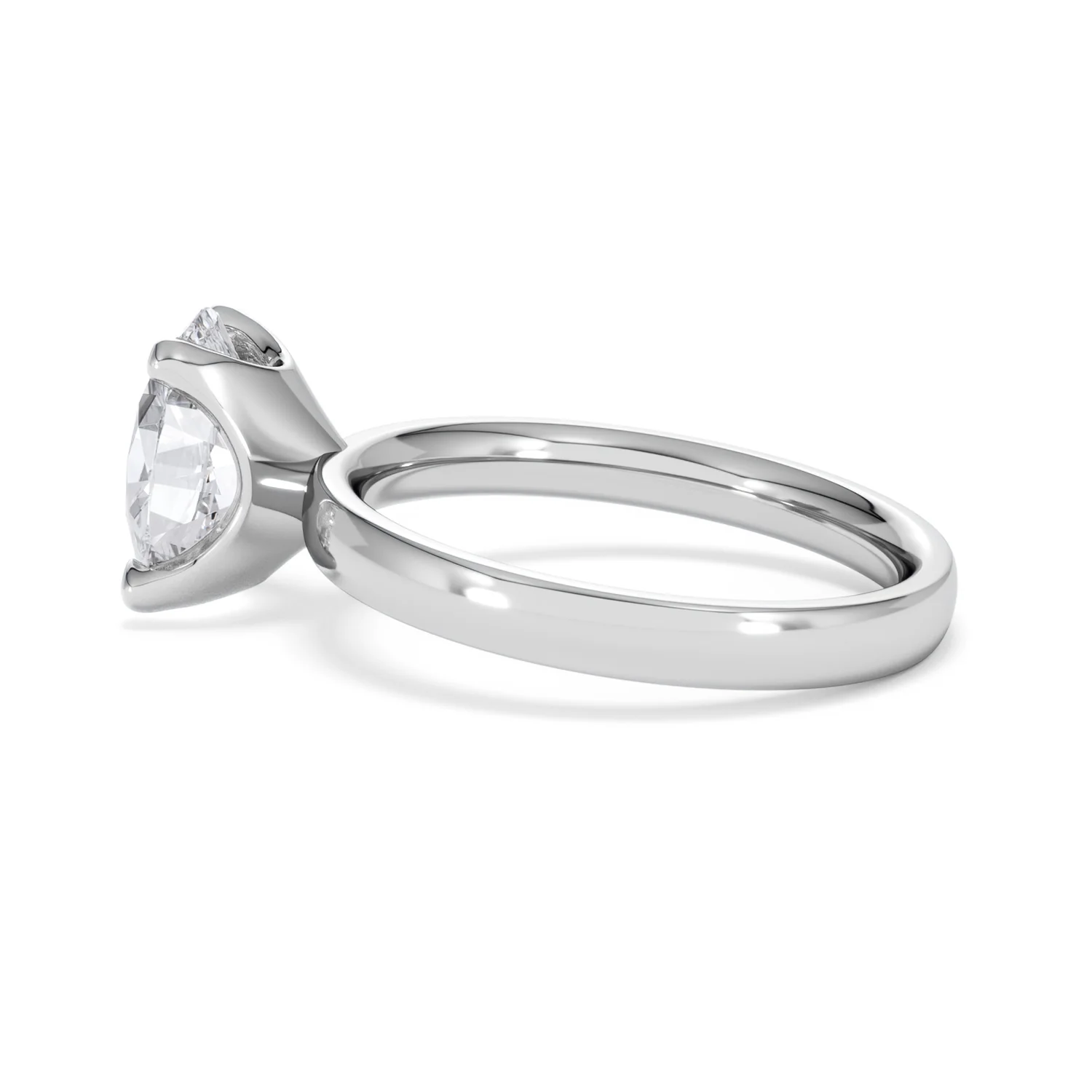 Origin 2.00ct Oval Cut Lab Diamond Solitaire Engagement Ring in Platinum - Image 64