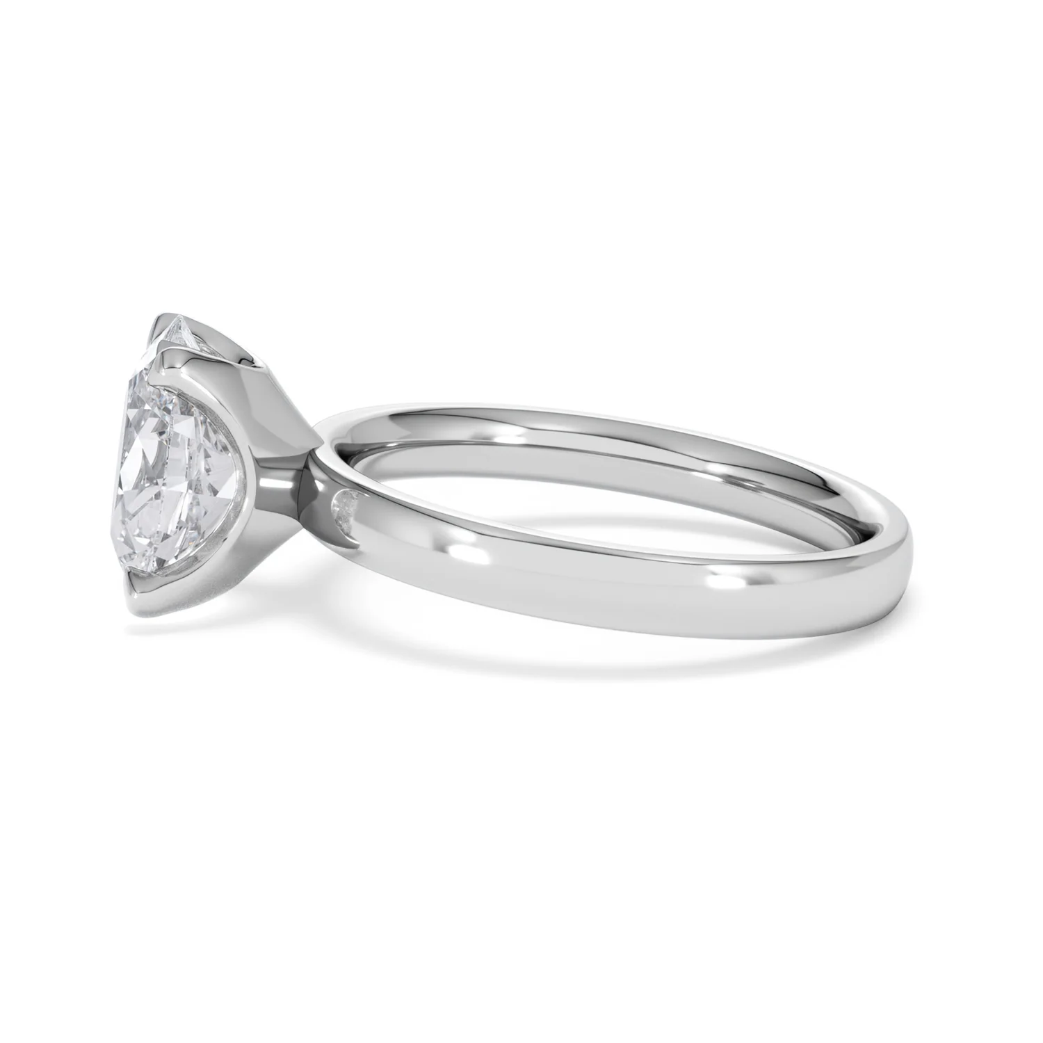 Origin 2.00ct Oval Cut Lab Diamond Solitaire Engagement Ring in Platinum - Image 68