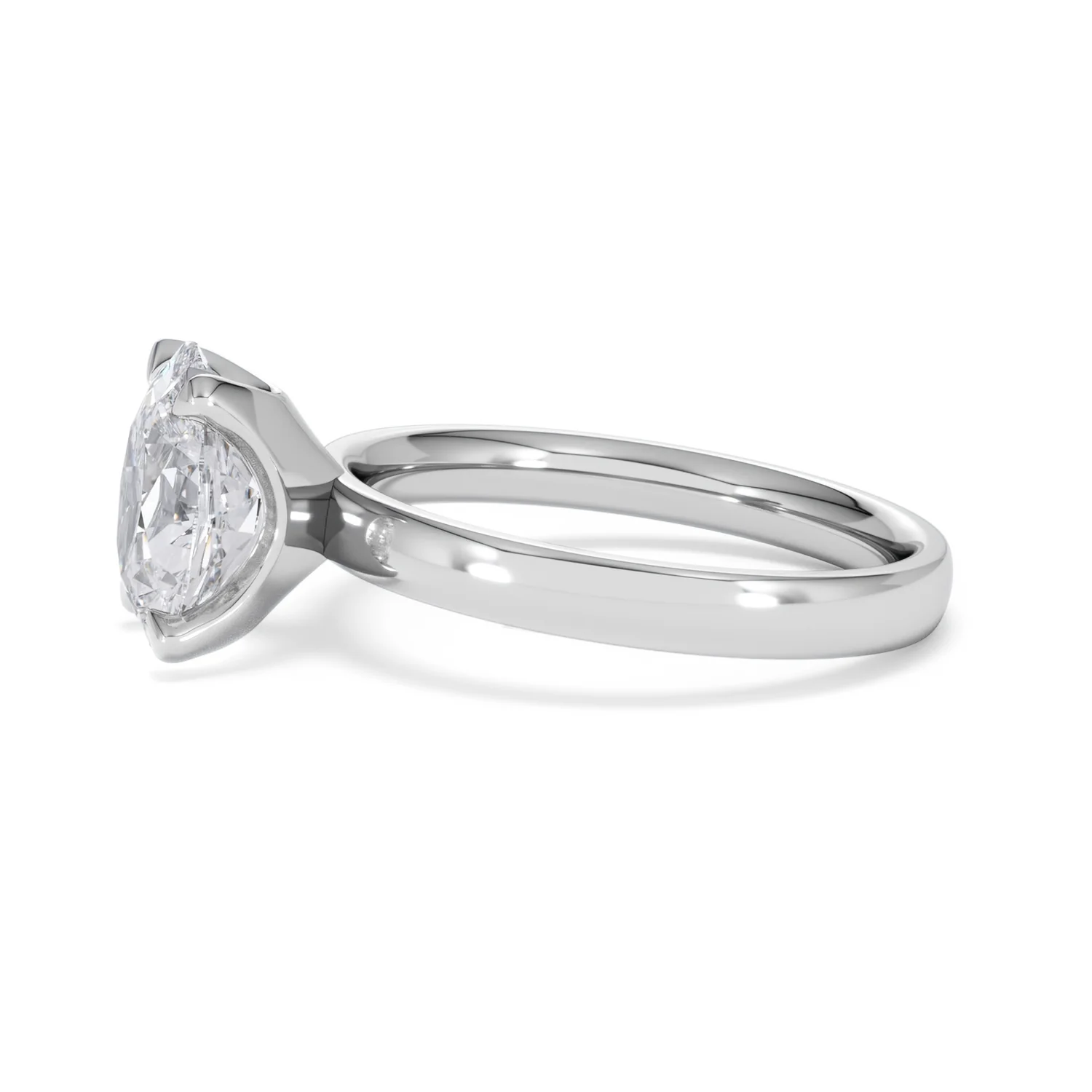 Origin 2.00ct Oval Cut Lab Diamond Solitaire Engagement Ring in Platinum - Image 70