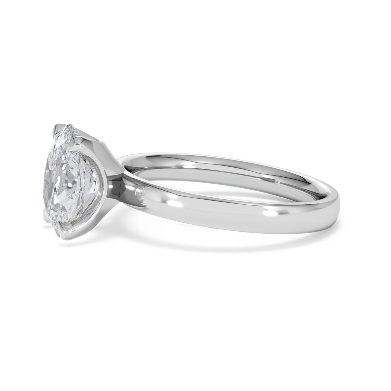 Origin 2.00ct Oval Cut Lab Diamond Solitaire Engagement Ring in Platinum - Image 71