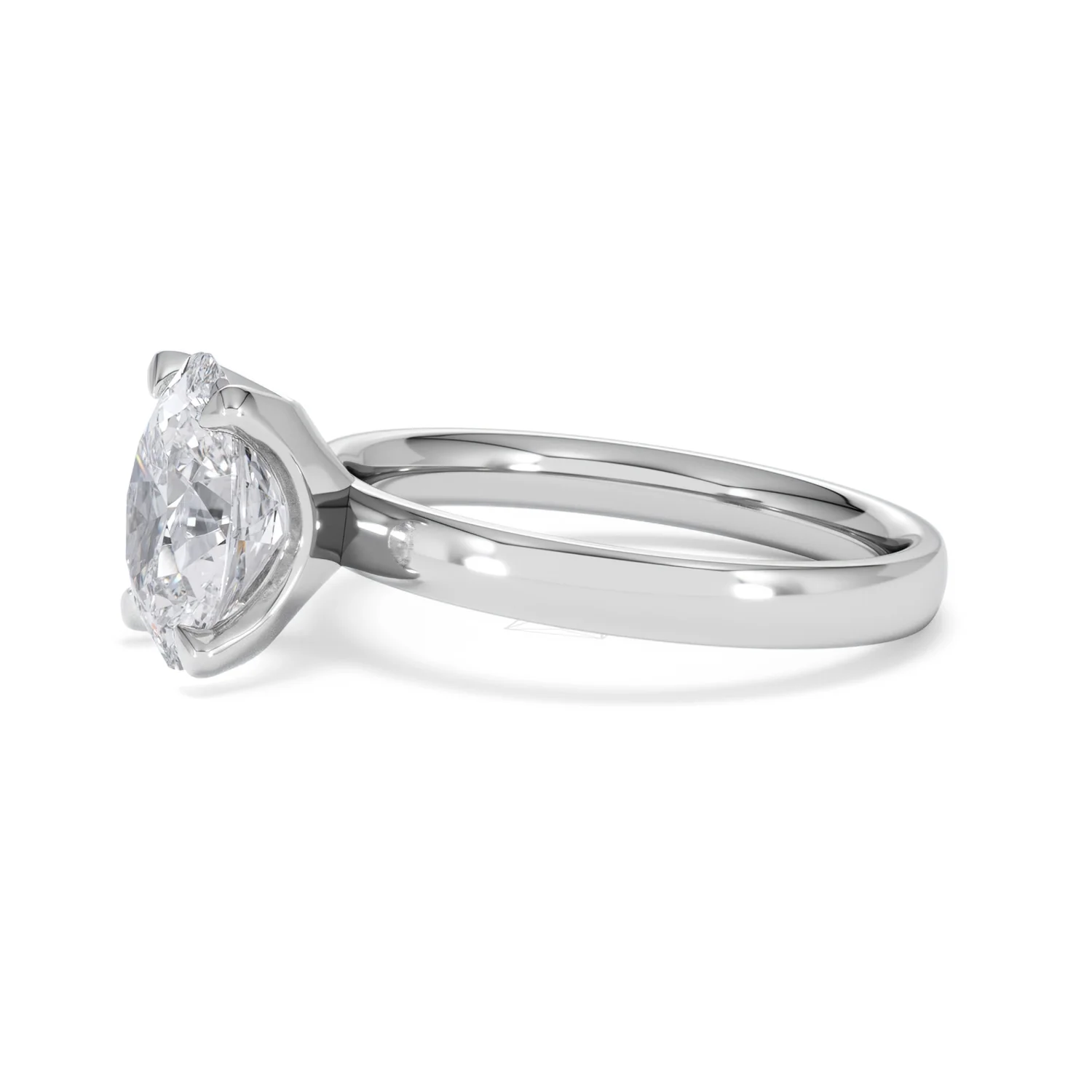 Origin 2.00ct Oval Cut Lab Diamond Solitaire Engagement Ring in Platinum - Image 72