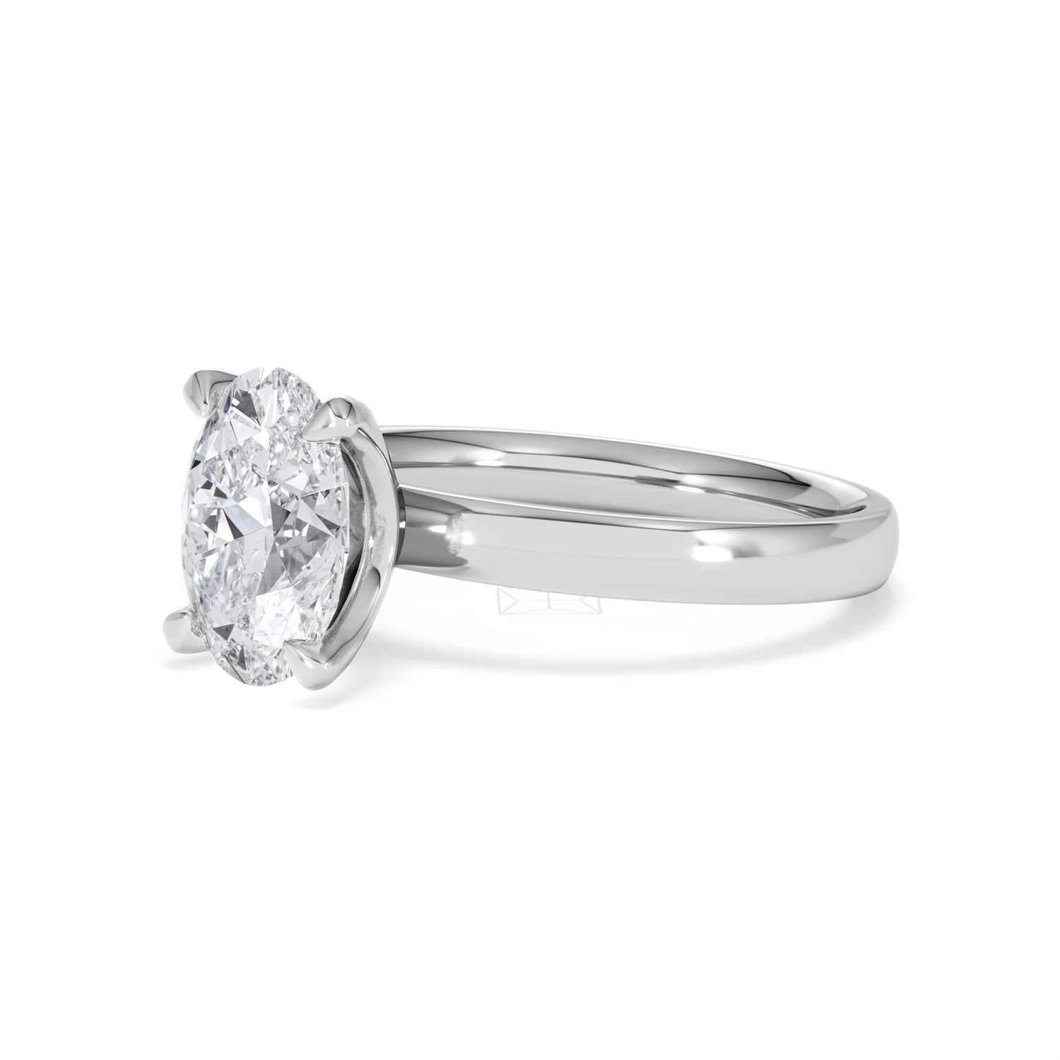 Origin 2.00ct Oval Cut Lab Diamond Solitaire Engagement Ring in Platinum - Image 77