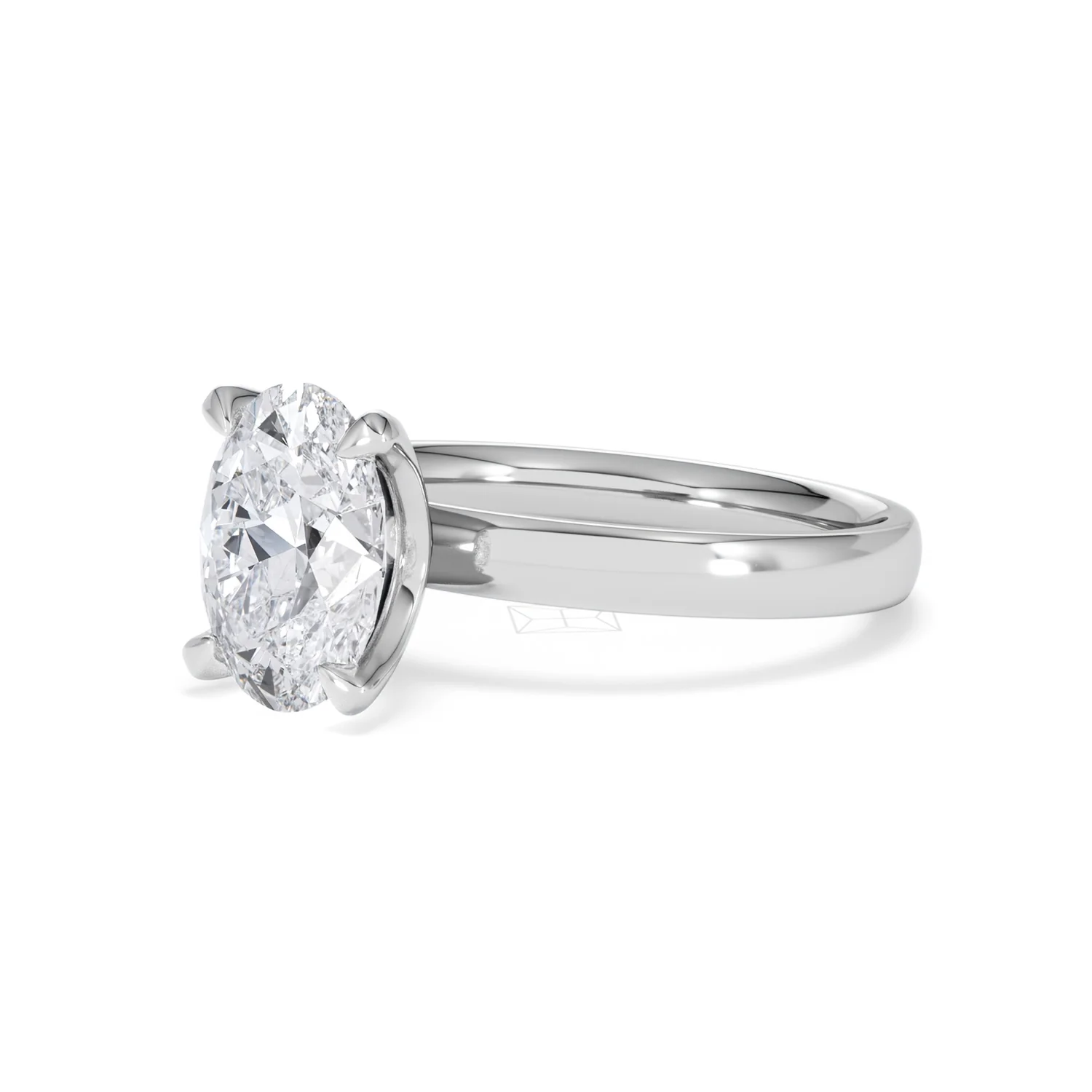 Origin 2.00ct Oval Cut Lab Diamond Solitaire Engagement Ring in Platinum - Image 78