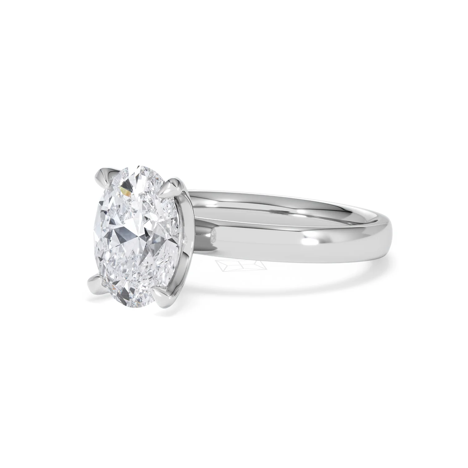 Origin 2.00ct Oval Cut Lab Diamond Solitaire Engagement Ring in Platinum - Image 79