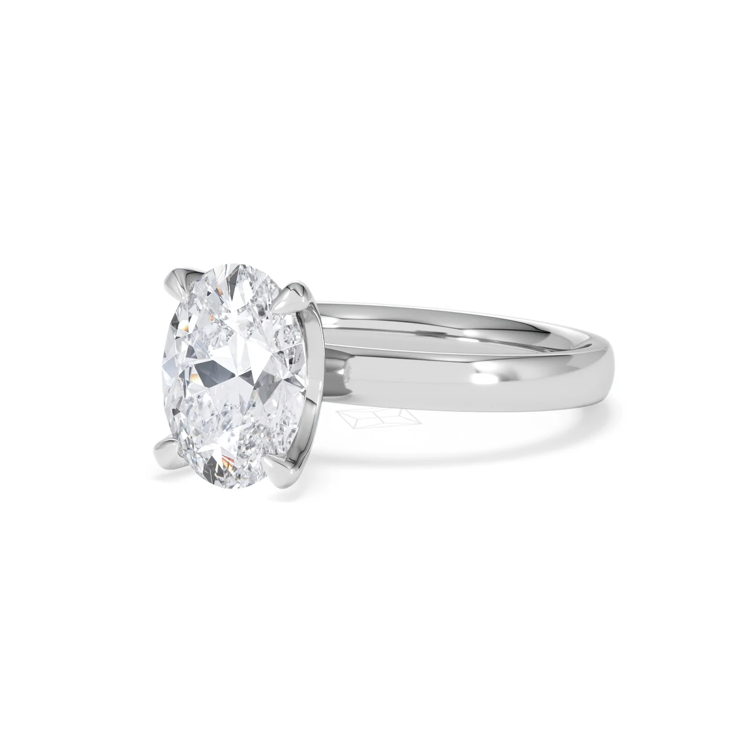 Origin 2.00ct Oval Cut Lab Diamond Solitaire Engagement Ring in Platinum - Image 80