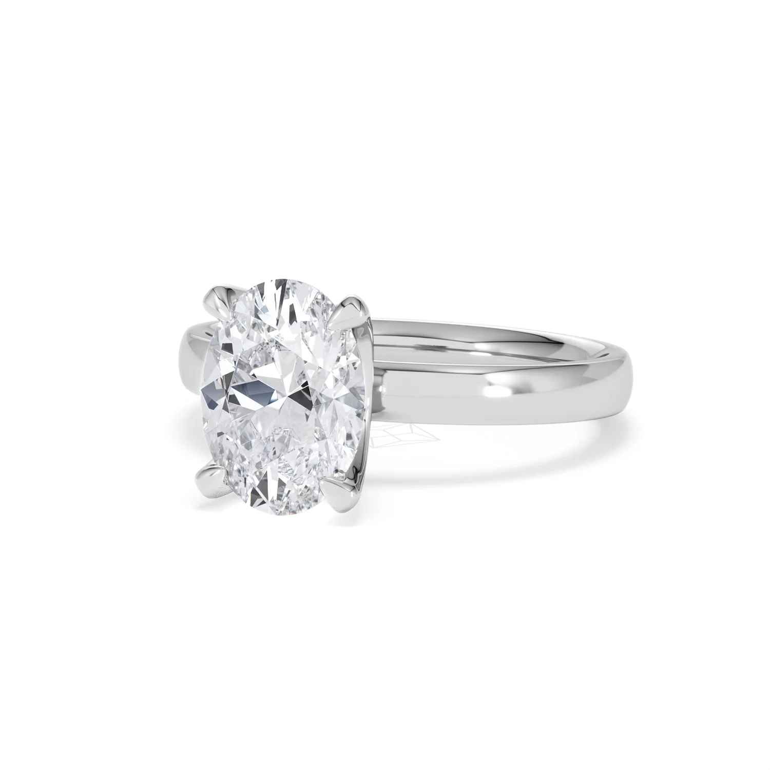 Origin 2.00ct Oval Cut Lab Diamond Solitaire Engagement Ring in Platinum - Image 82
