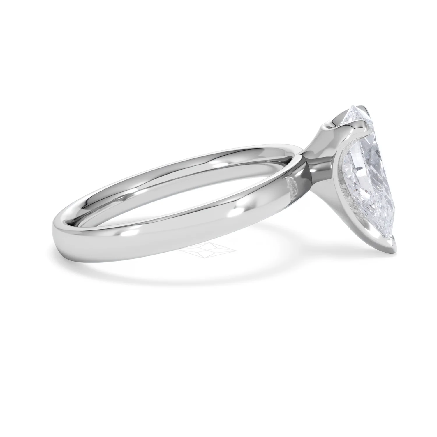 Origin 2.00ct Pear Cut Lab Diamond Solitaire Engagement Ring in 18K White Gold - Image 26