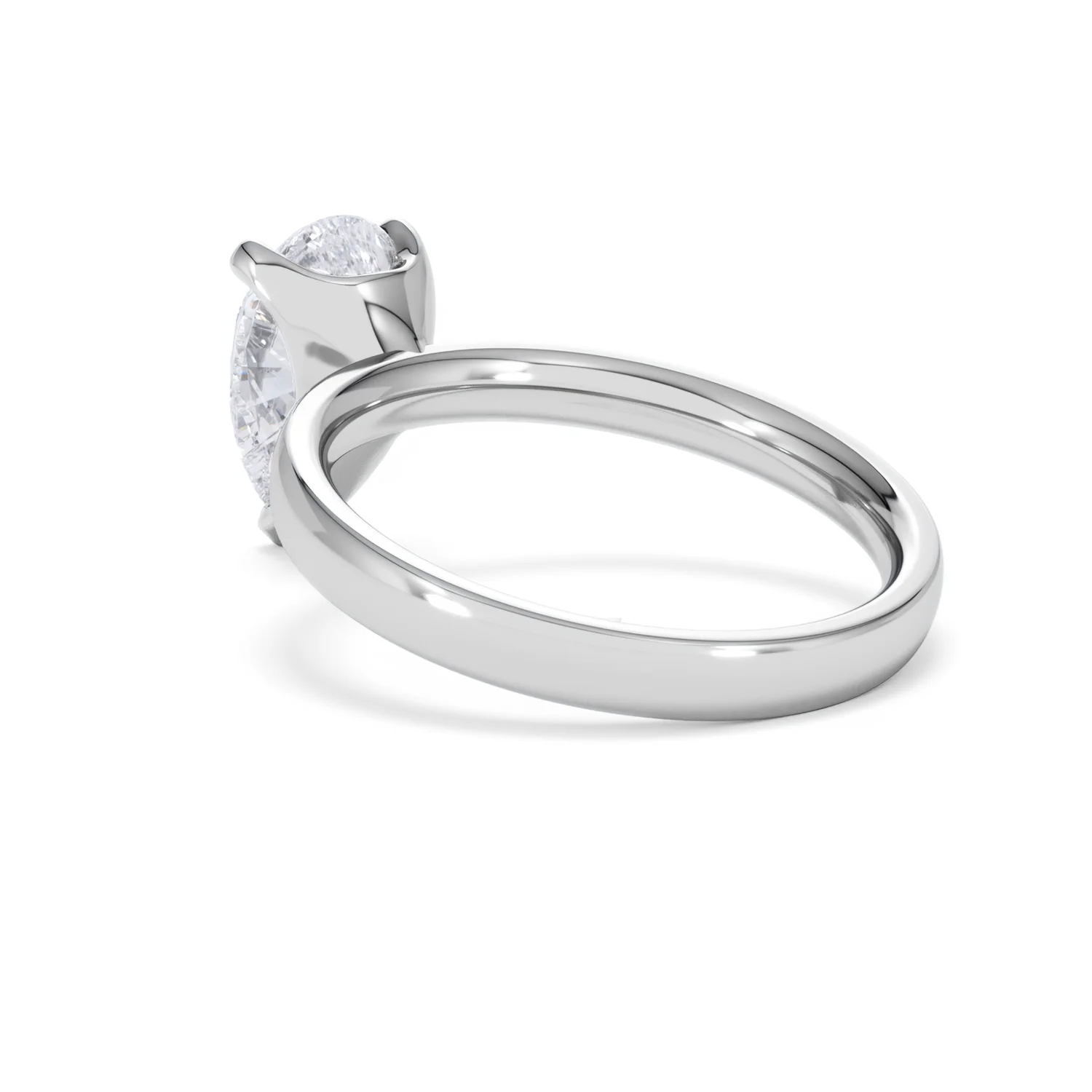 Origin 2.00ct Pear Cut Lab Diamond Solitaire Engagement Ring in 18K White Gold - Image 56