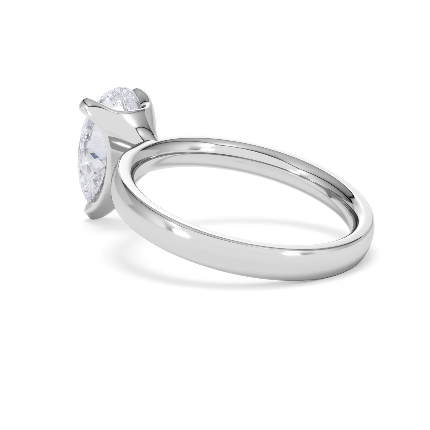 Origin 2.00ct Pear Cut Lab Diamond Solitaire Engagement Ring in 18K White Gold - Image 58