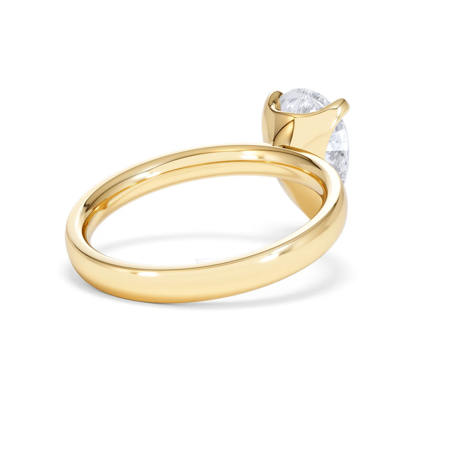 Origin 2.00ct Pear Cut Lab Diamond Solitaire Engagement Ring in 18K Yellow Gold - Image 39