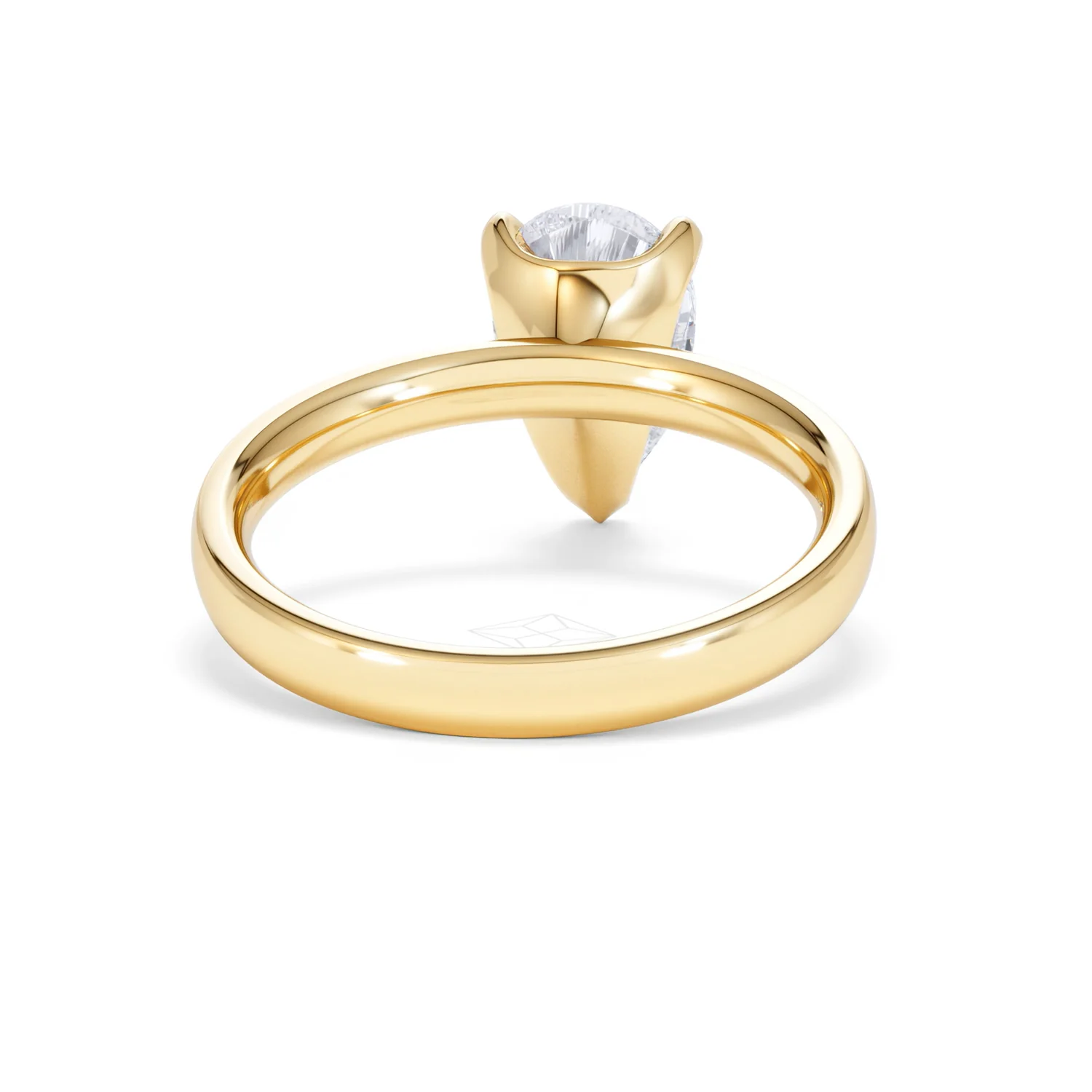 Origin 2.00ct Pear Cut Lab Diamond Solitaire Engagement Ring in 18K Yellow Gold - Image 45
