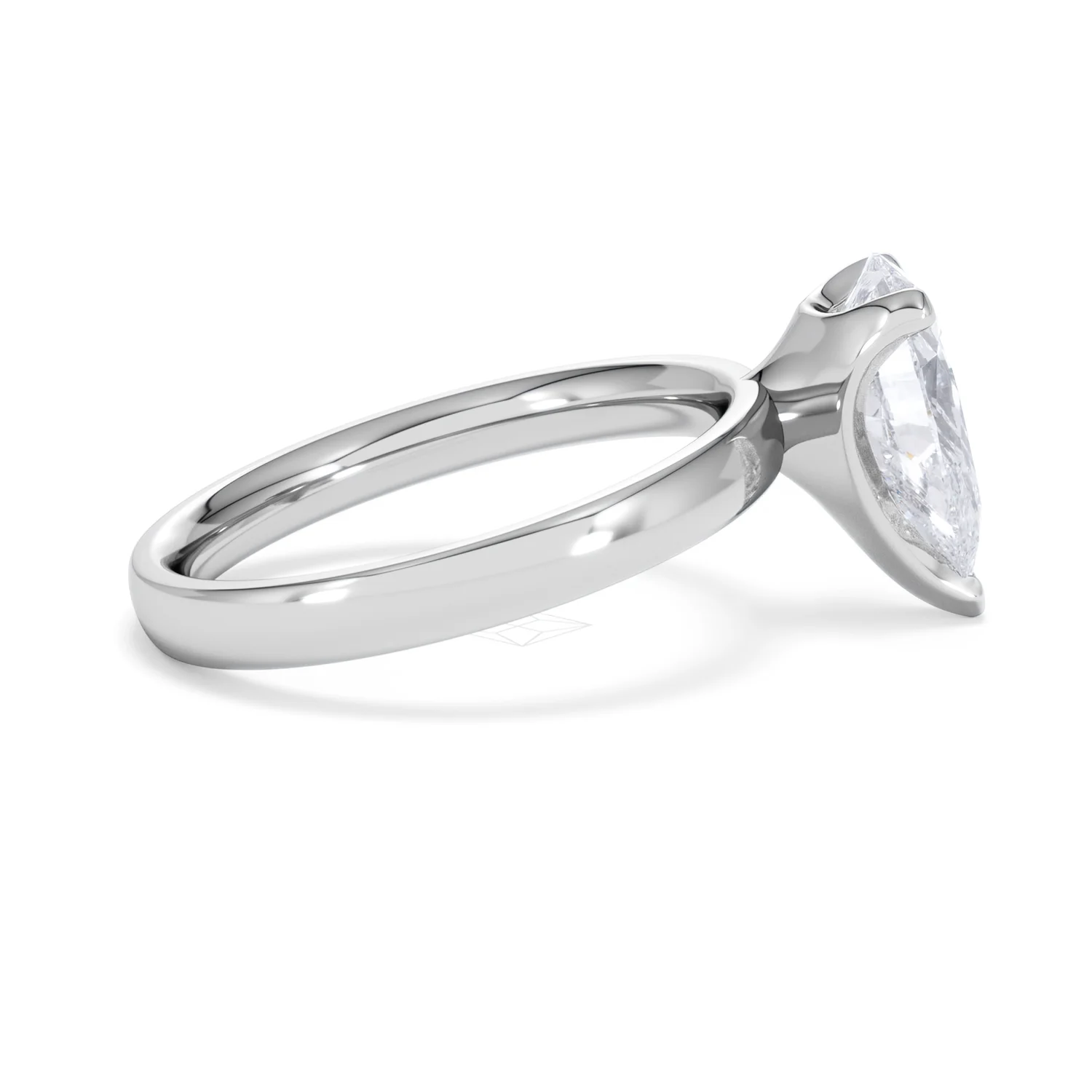Origin 2.00ct Pear Cut Lab Diamond Solitaire Engagement Ring in Platinum - Image 28