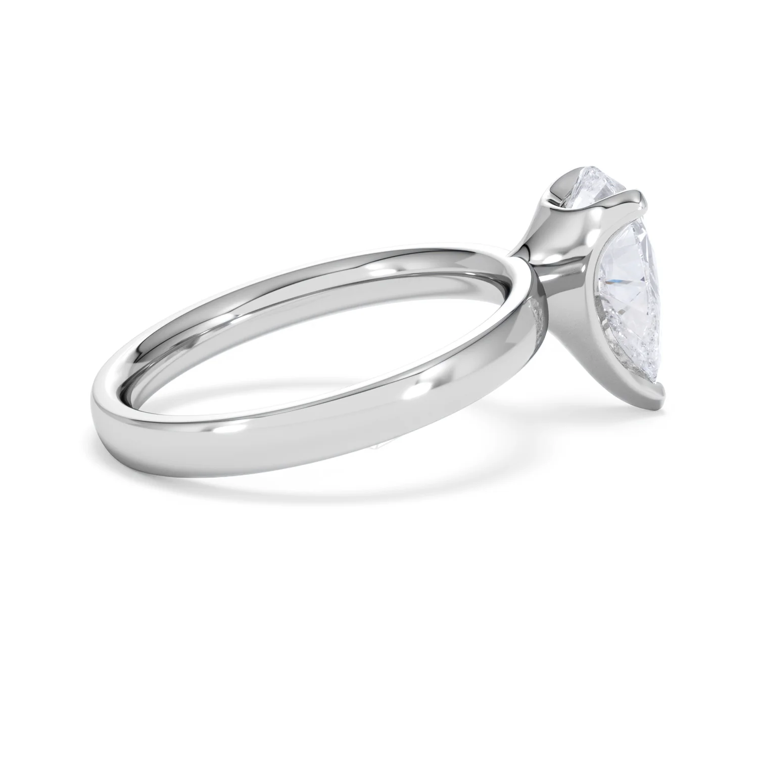 Origin 2.00ct Pear Cut Lab Diamond Solitaire Engagement Ring in Platinum - Image 31