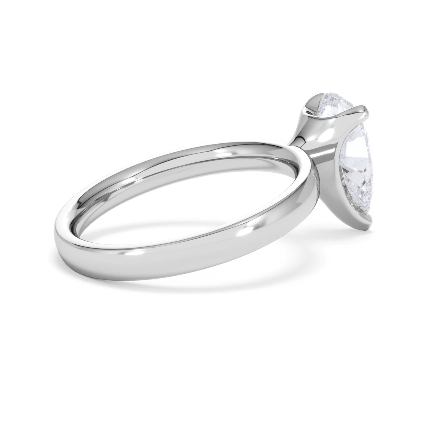 Origin 2.00ct Pear Cut Lab Diamond Solitaire Engagement Ring in Platinum - Image 33