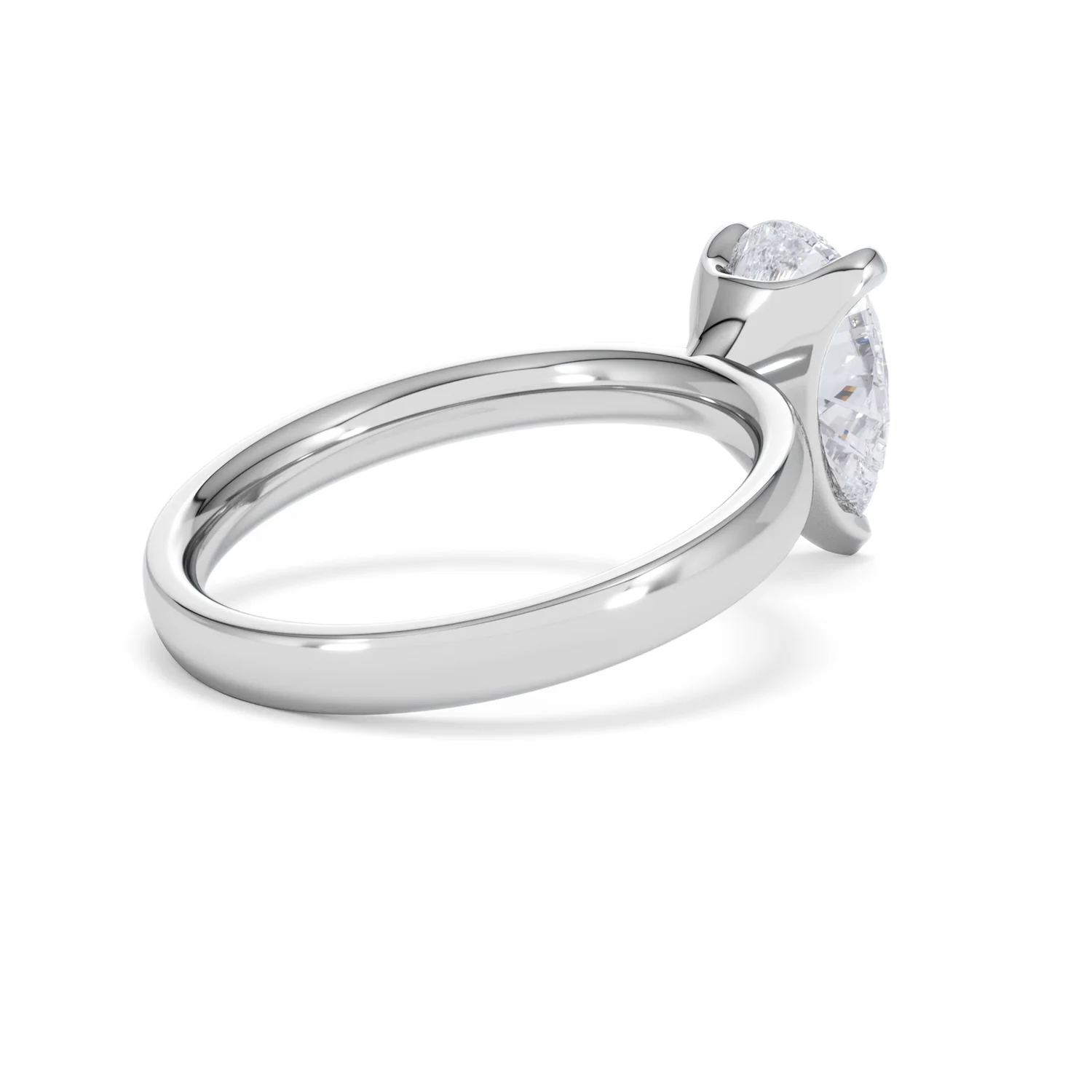 Origin 2.00ct Pear Cut Lab Diamond Solitaire Engagement Ring in Platinum - Image 36