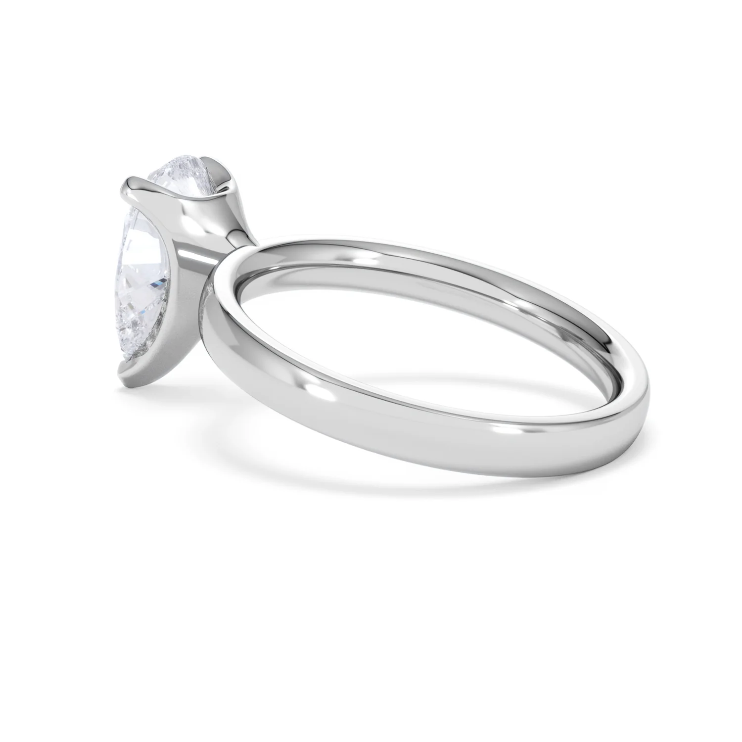 Origin 2.00ct Pear Cut Lab Diamond Solitaire Engagement Ring in Platinum - Image 60