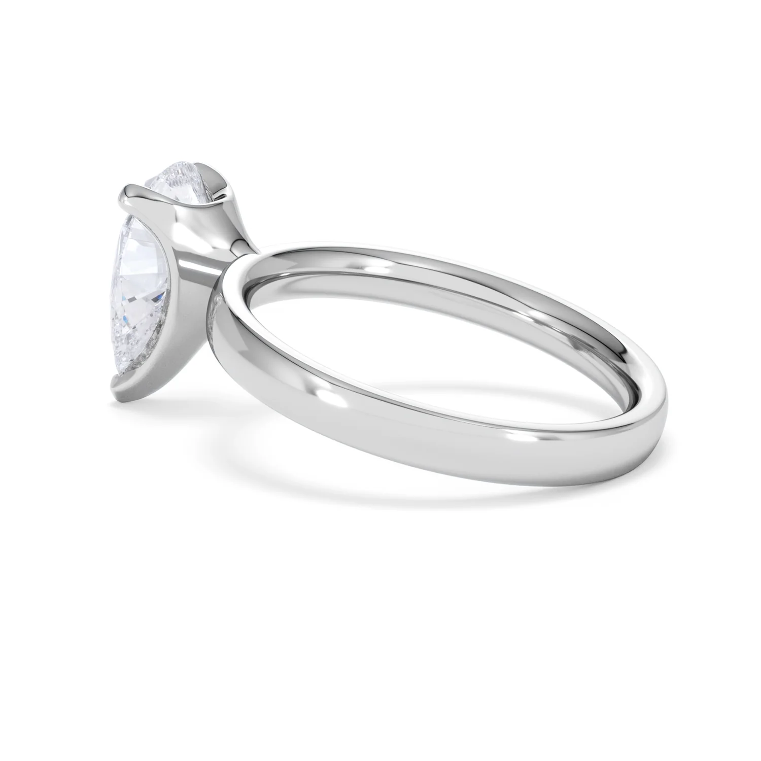 Origin 2.00ct Pear Cut Lab Diamond Solitaire Engagement Ring in Platinum - Image 61