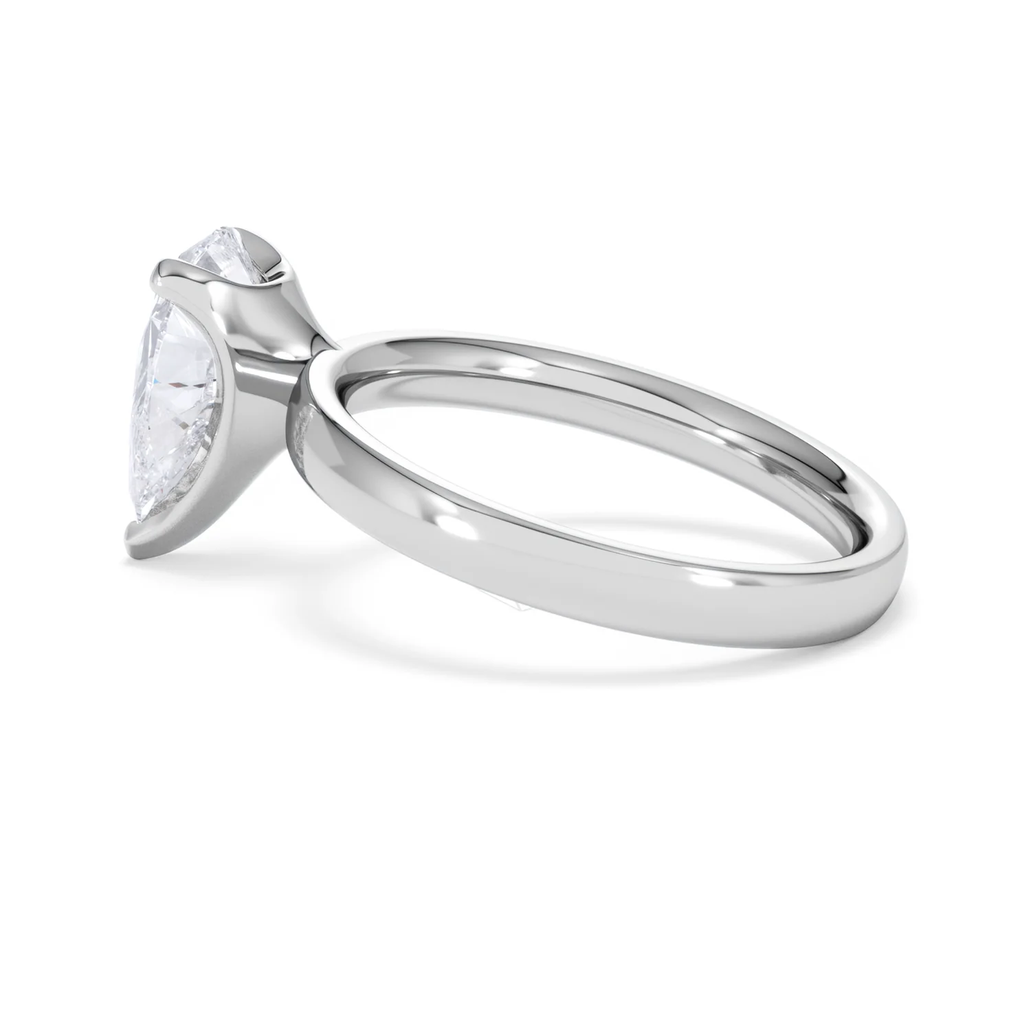 Origin 2.00ct Pear Cut Lab Diamond Solitaire Engagement Ring in Platinum - Image 63