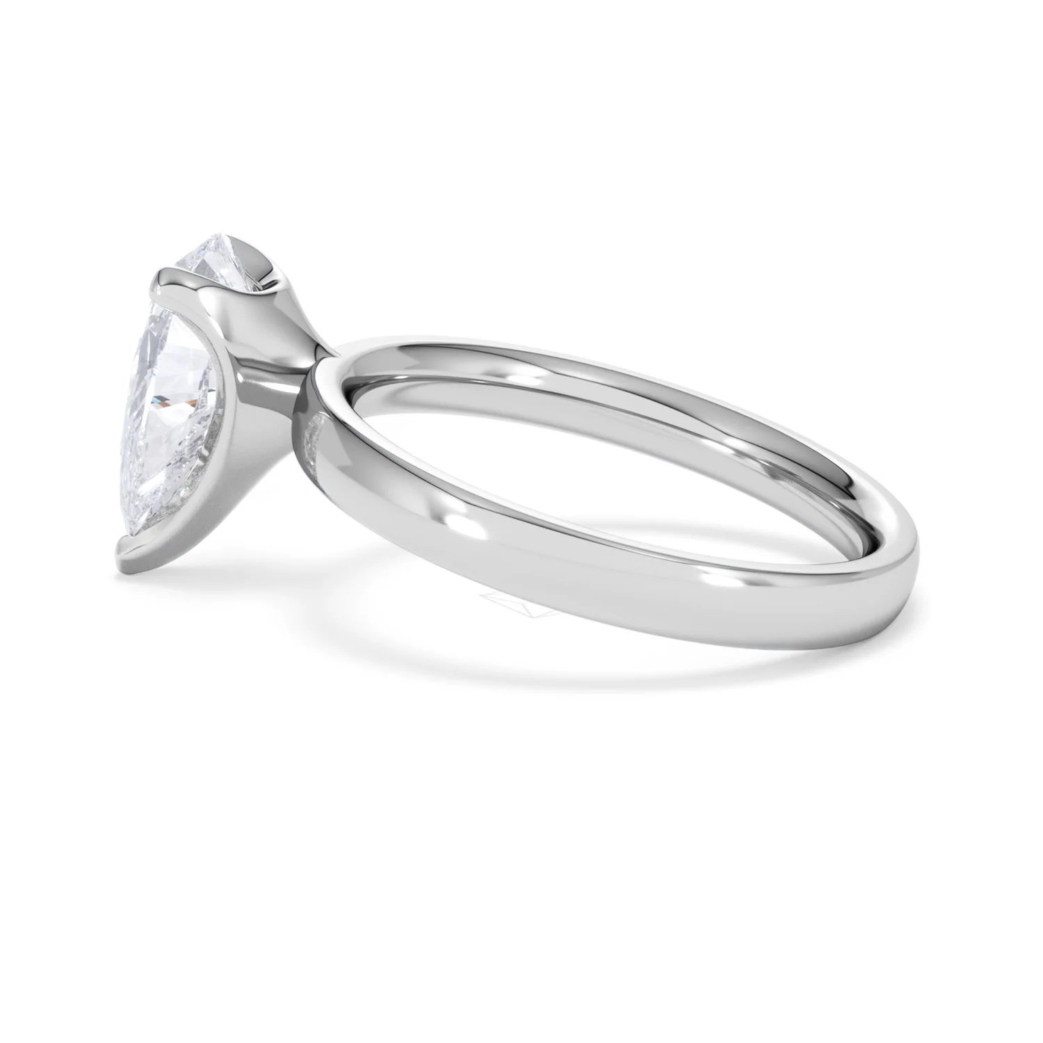 Origin 2.00ct Pear Cut Lab Diamond Solitaire Engagement Ring in Platinum - Image 64
