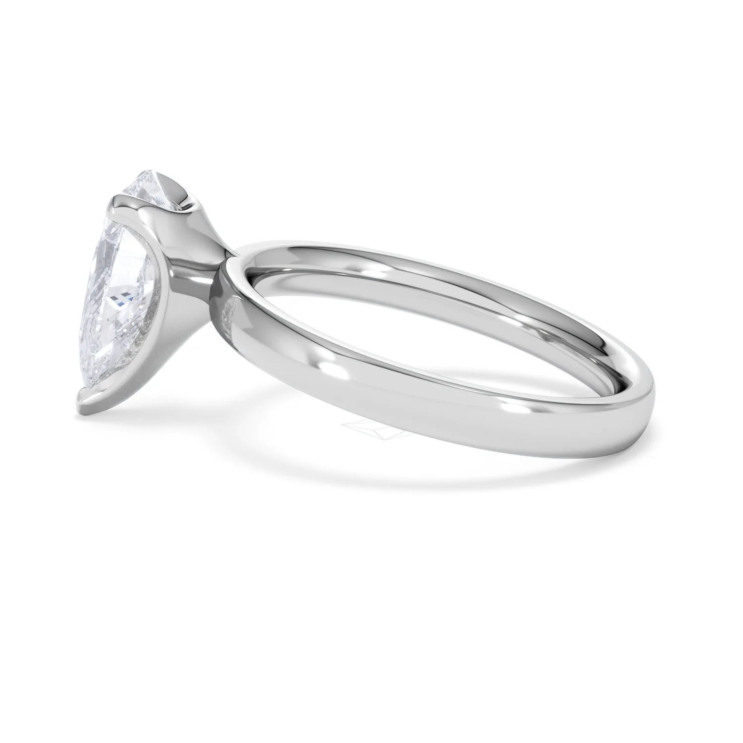 Origin 2.00ct Pear Cut Lab Diamond Solitaire Engagement Ring in Platinum - Image 65