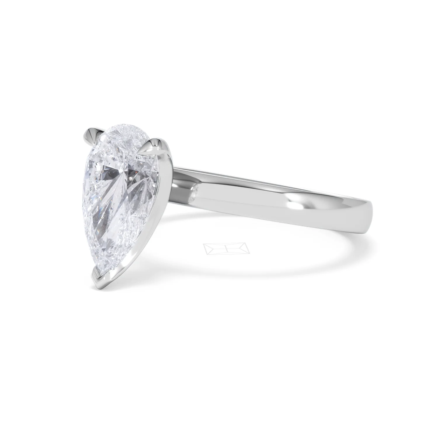 Origin 2.00ct Pear Cut Lab Diamond Solitaire Engagement Ring in Platinum - Image 78