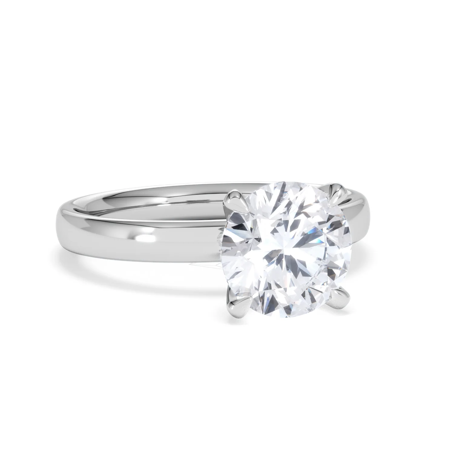 Origin 2.00ct Round Cut Lab Diamond Solitaire Engagement Ring in 18K White Gold - Image 11