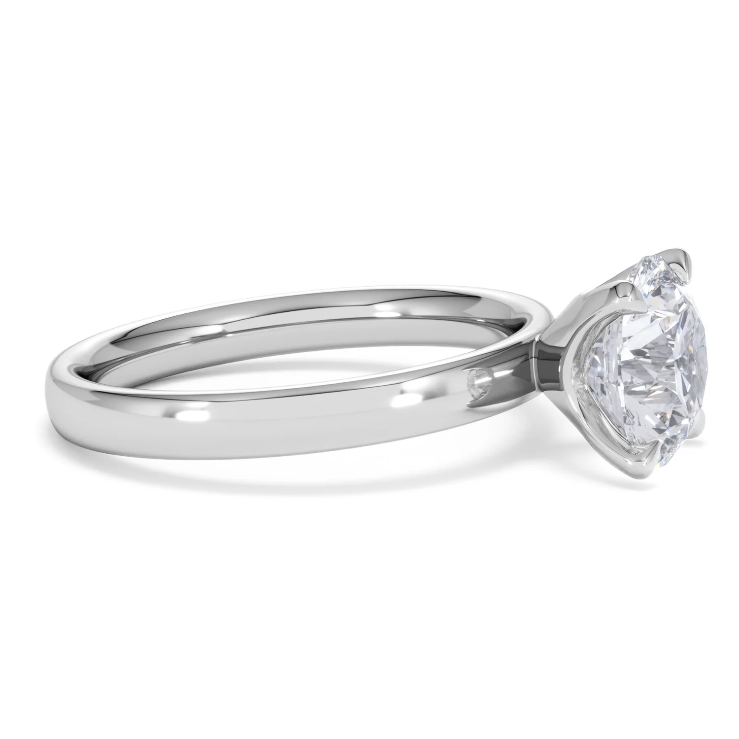Origin 2.00ct Round Cut Lab Diamond Solitaire Engagement Ring in 18K White Gold - Image 22