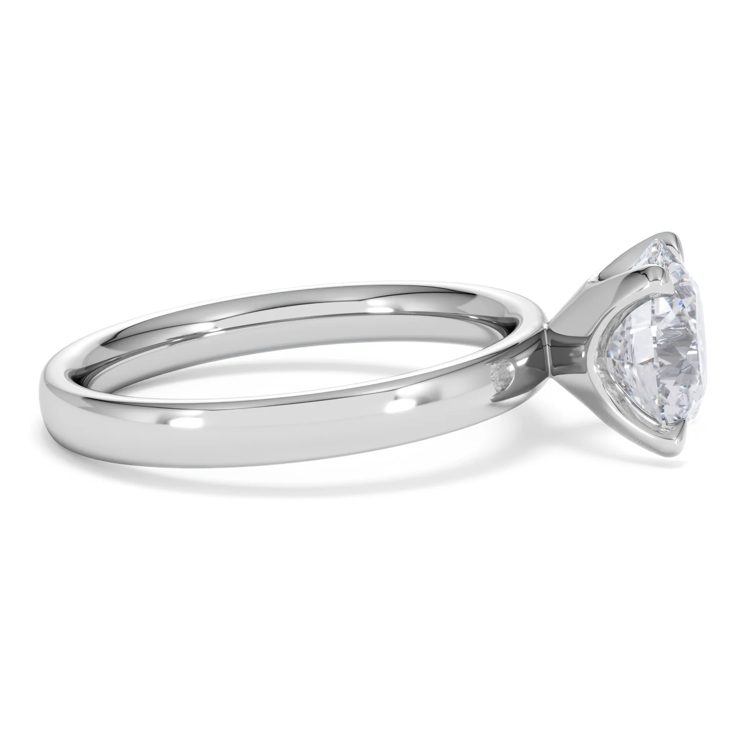 Origin 2.00ct Round Cut Lab Diamond Solitaire Engagement Ring in 18K White Gold - Image 25