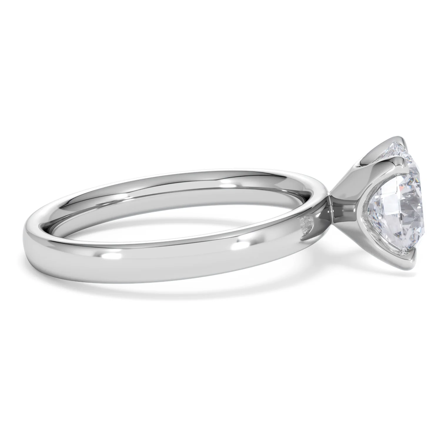 Origin 2.00ct Round Cut Lab Diamond Solitaire Engagement Ring in 18K White Gold - Image 26