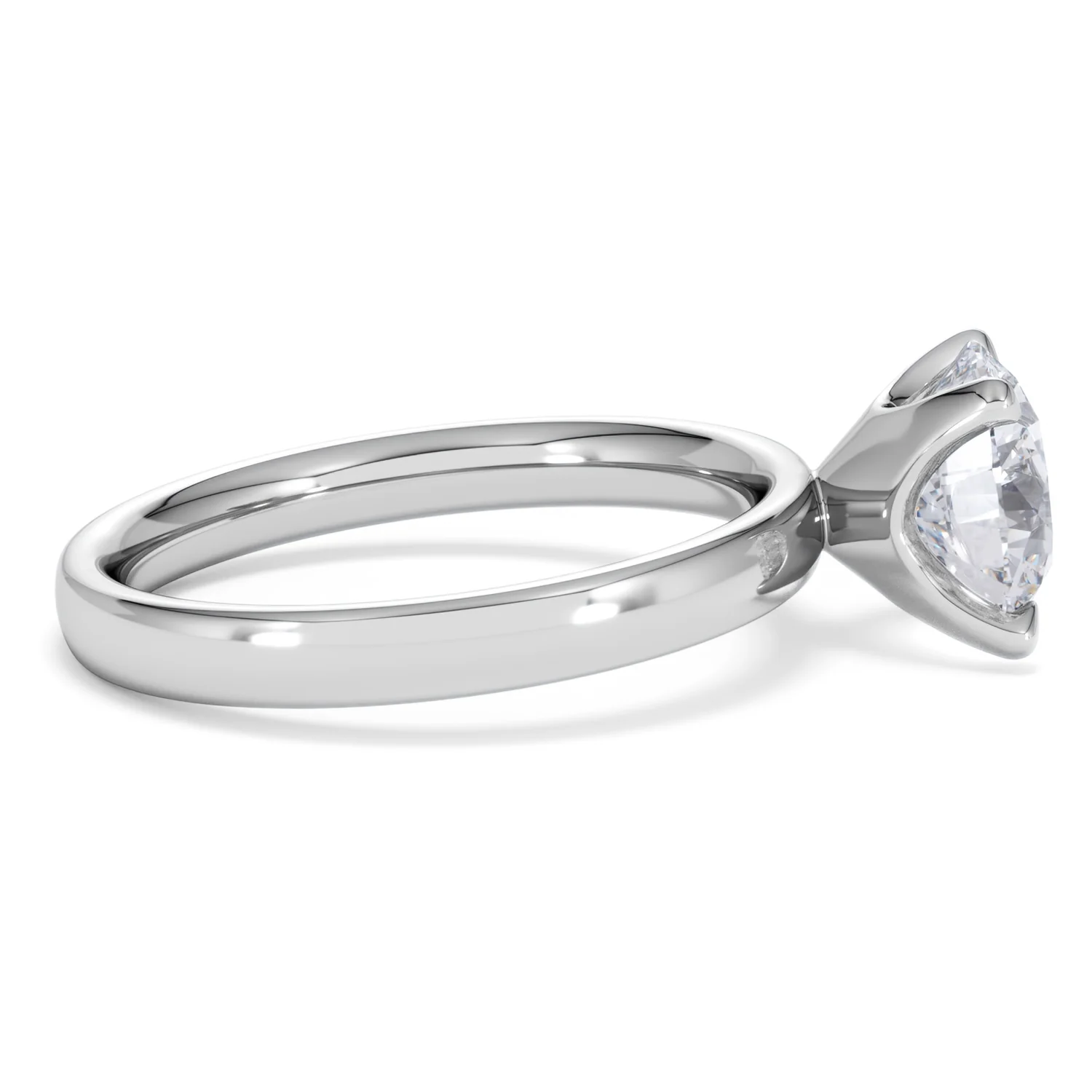 Origin 2.00ct Round Cut Lab Diamond Solitaire Engagement Ring in 18K White Gold - Image 27