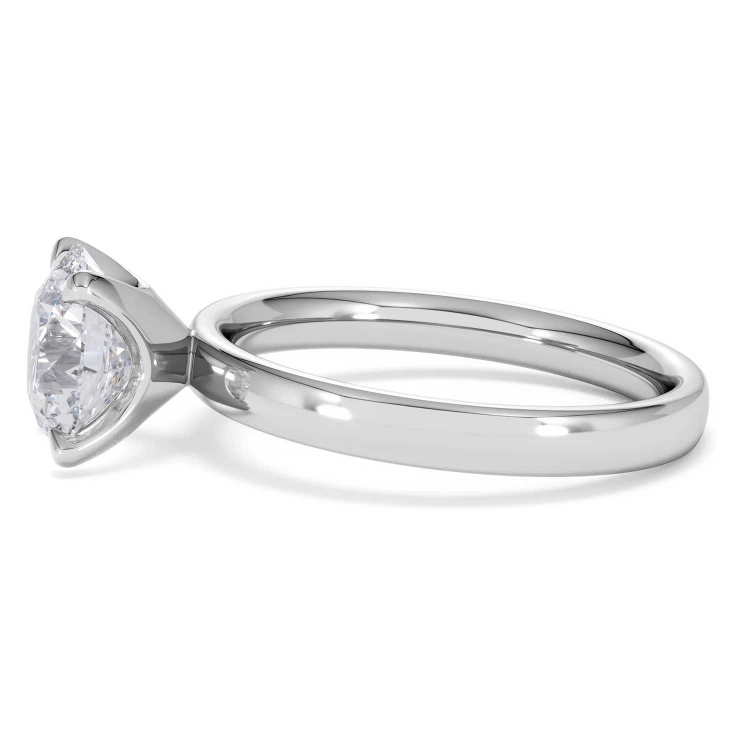 Origin 2.00ct Round Cut Lab Diamond Solitaire Engagement Ring in 18K White Gold - Image 69